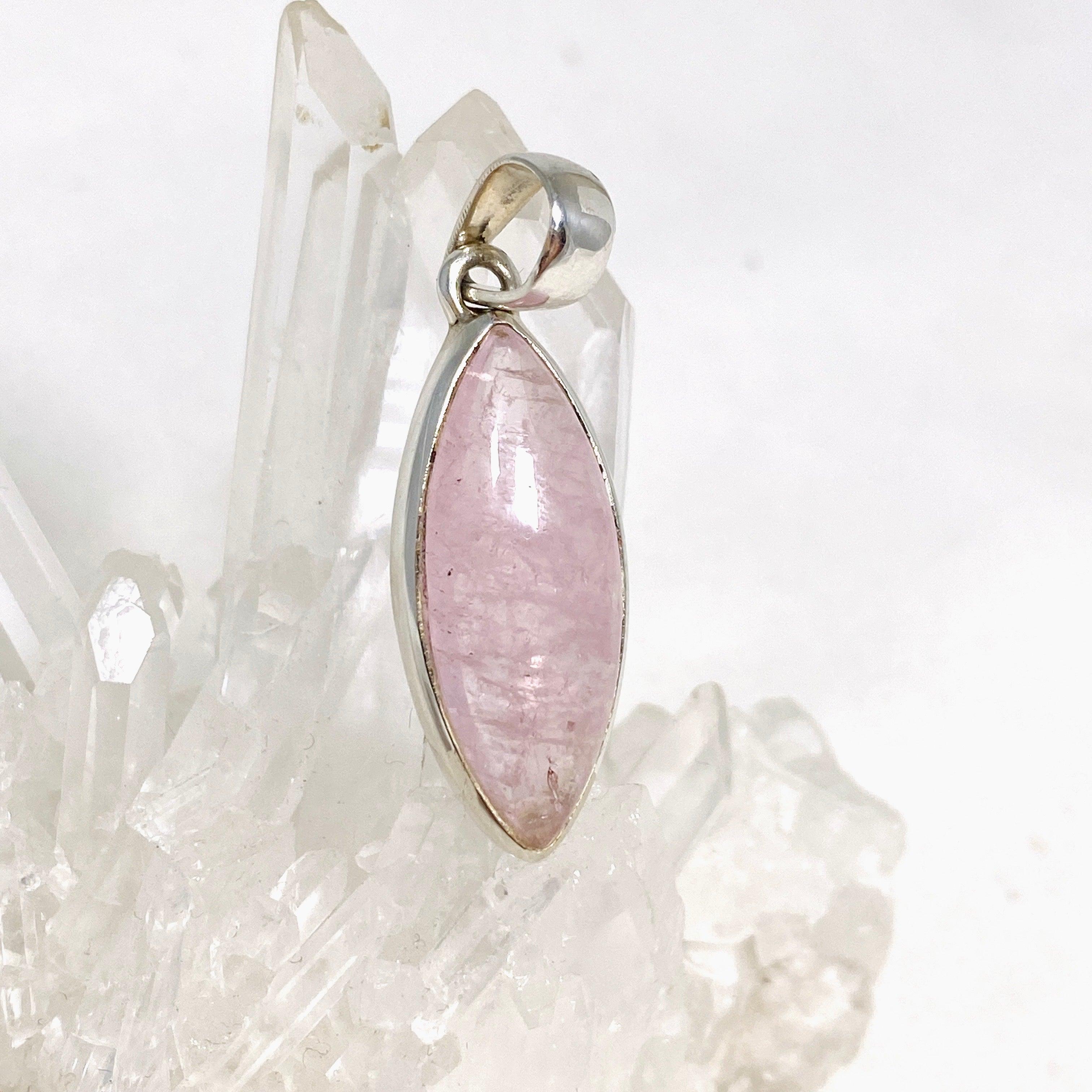 Morganite Marquise Pendant Necklace PPGJ690 - Elegant Rose Gold Jewelry for Women, Perfect for Weddings, Anniversaries & Special Occasions