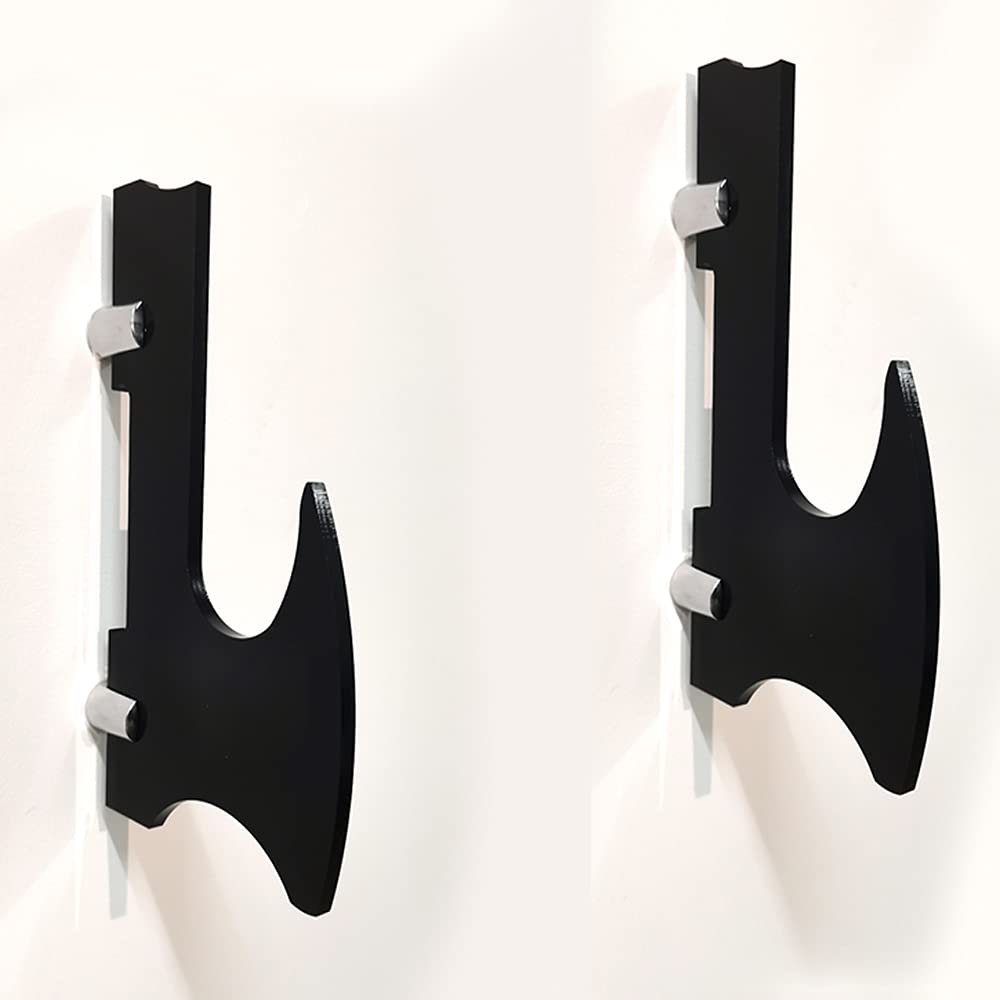 WANLIAN Black Wall Mounted Lightsaber Holder - Universal Sword & Knife Display Stand with Fixings - Perfect for Star Wars Collectibles, Cosplay, and Home Decor