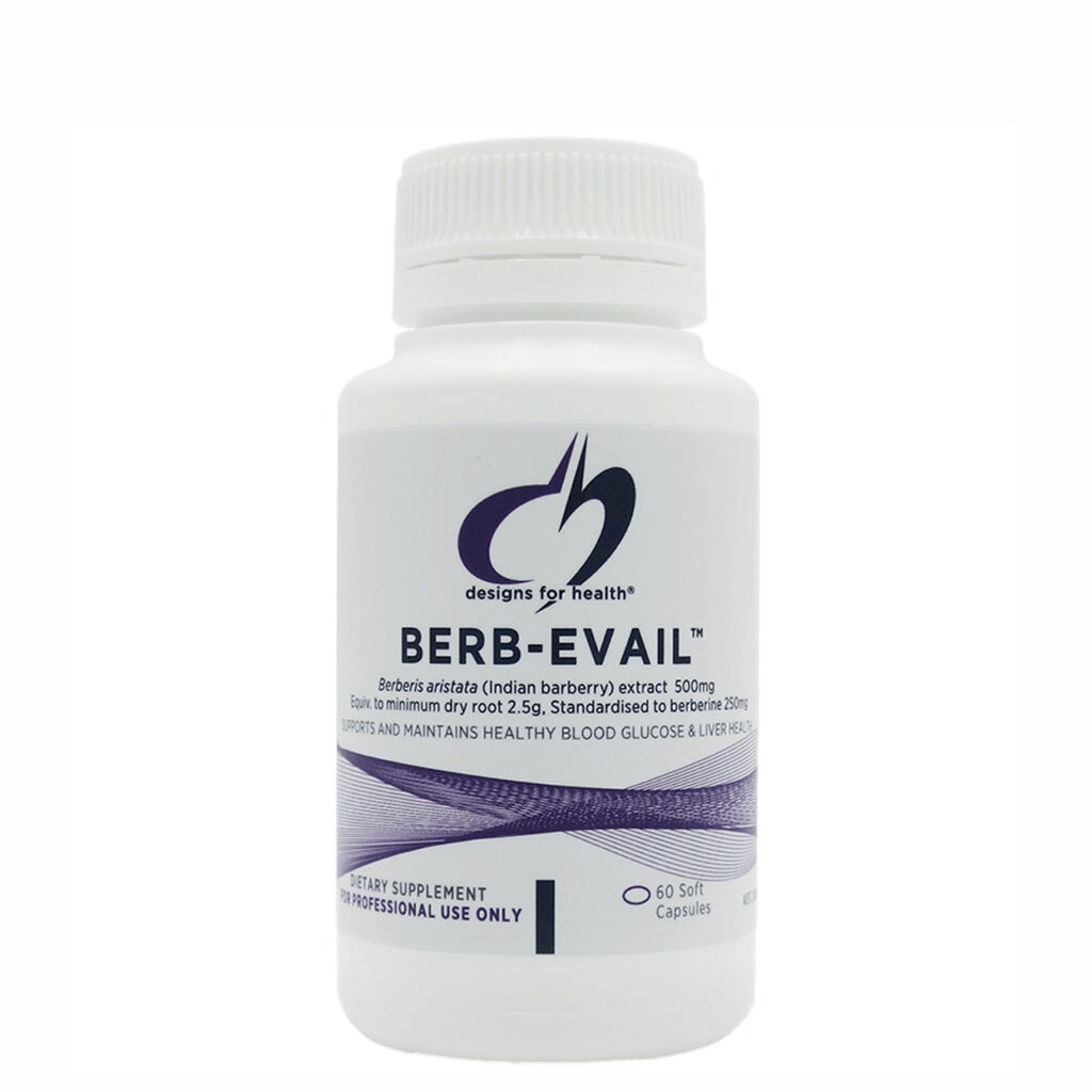 Designs For Health Berb Evail - Premium Berberine Supplement for Blood Sugar Support & Metabolic Health - Ideal for Daily Wellness & Weight Management