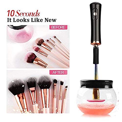 ENLIWISH Electric Makeup Brush Cleaner and Dryer - Fast, Hygienic Deep Cleaning for All Cosmetic Brushes - Perfect for Home & Professional Salon Use