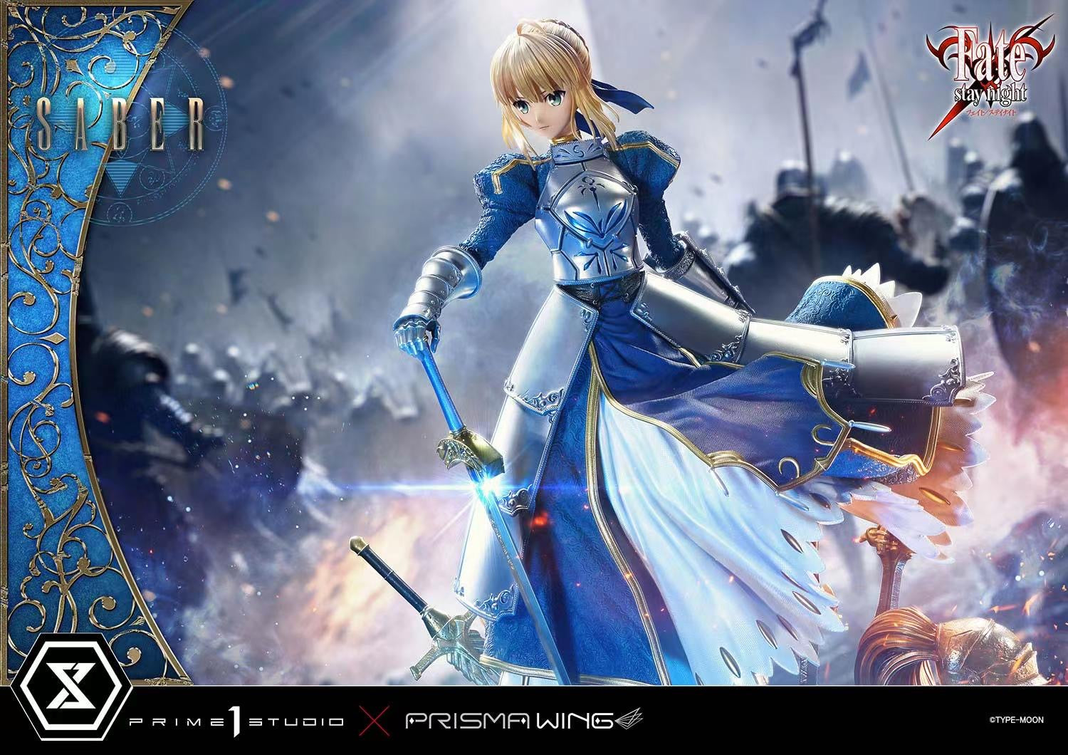 Prime 1 Studio Licensed Fate/Stay Night Saber Anime Figure - Collectible Statue for Anime Fans | Perfect for Display in Home, Office, or Gaming Room