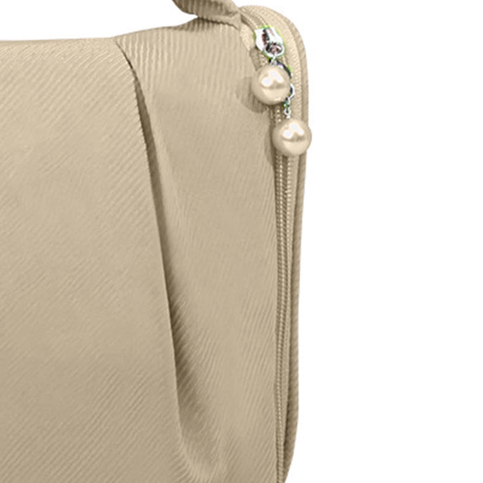 Yosoo Waterproof Hanging Makeup Bag - Portable Cosmetic & Toiletry Organizer for Travel, Gym, Business Trips - Multifunctional Handheld Beauty Case (Beige) | Perfect for On-the-Go Touch Ups & Storage