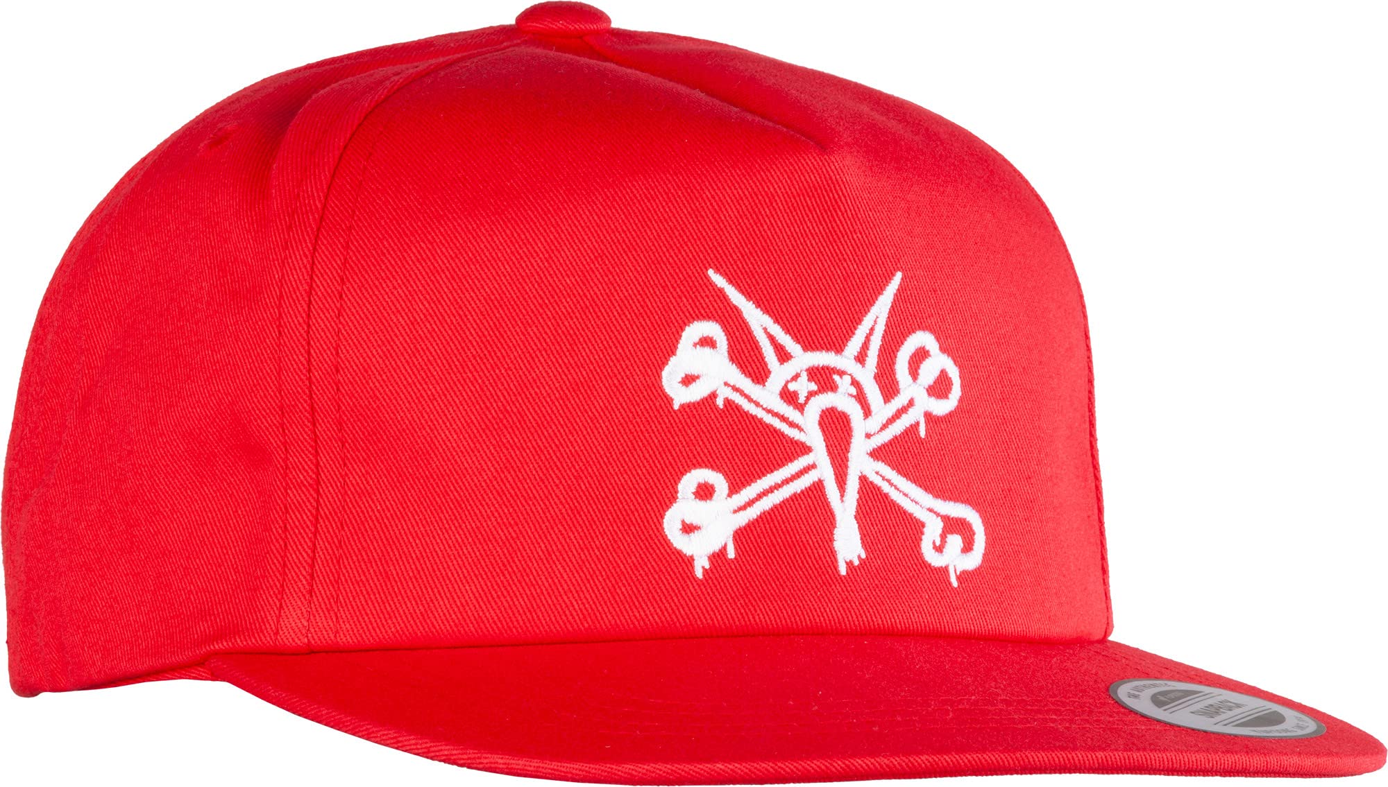 Powell Peralta Vato Rat Snapback Hat - Adjustable Red Baseball Cap for Men & Women - Perfect for Skateboarding, Streetwear Fashion & Casual Outfits