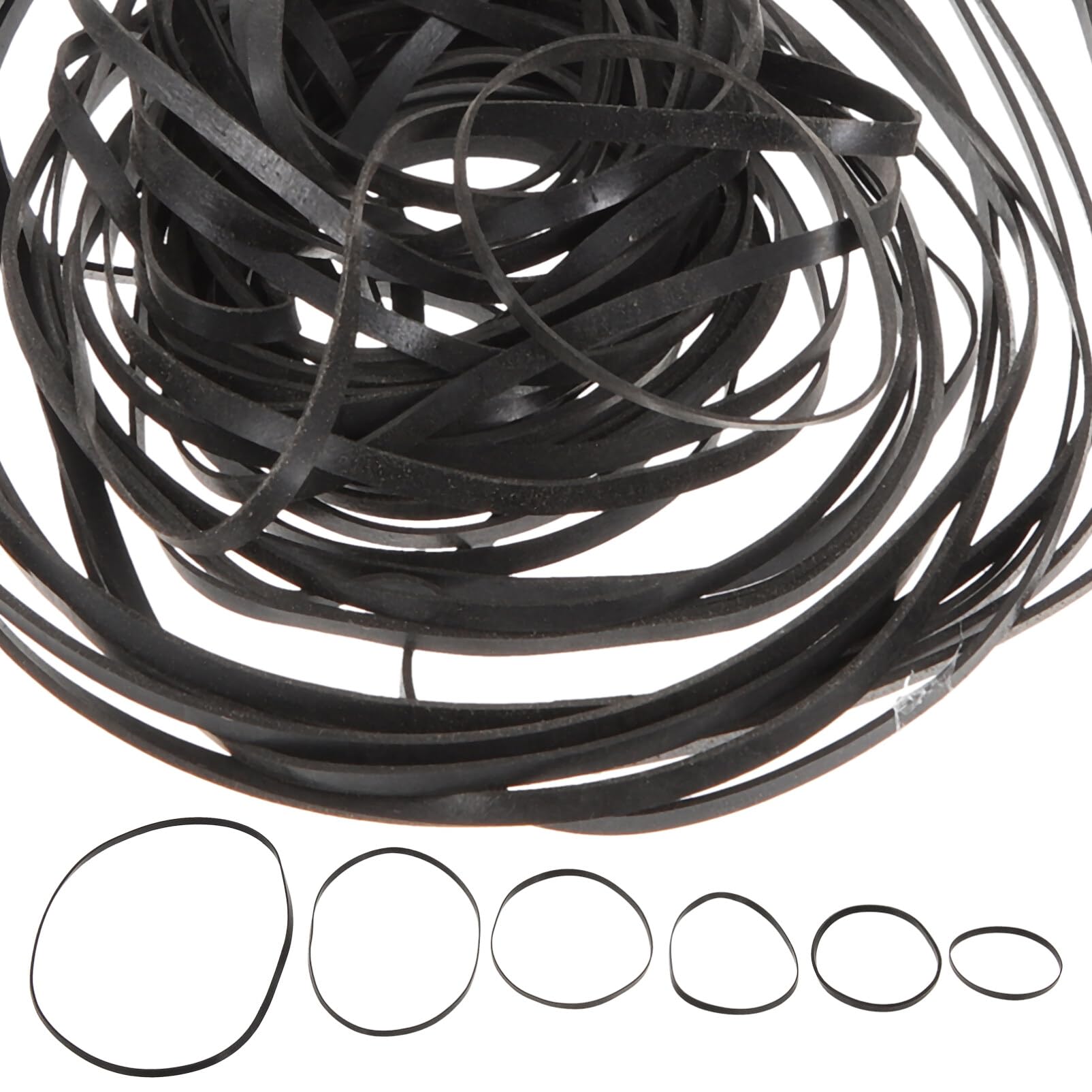 Veemoon 50pcs Universal Tape Recorder Belt - Vinyl Rubber Band Replacement for Cassette Deck, Recorder Machine & Player - Repair Accessories for Vintage Audio Equipment - Perfect for DIY Fixes & Restorations
