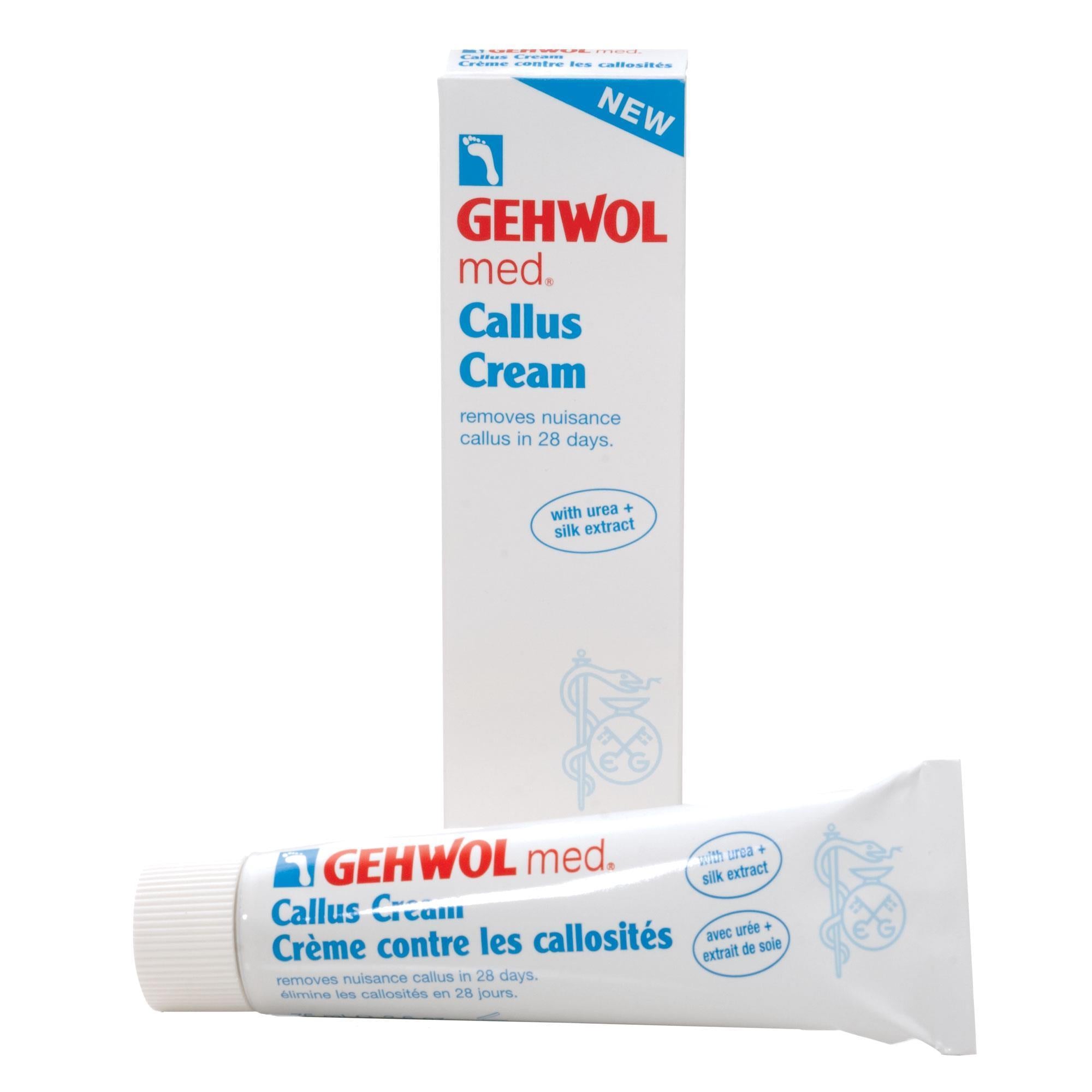 Gehwol Med Callus Cream for Dry Cracked Feet - 2.6oz Callus Remover & Foot Moisturizer - Professional Pedicure Treatment for Hard Skin & Heel Repair - Perfect for Home Foot Care & Spa Treatments