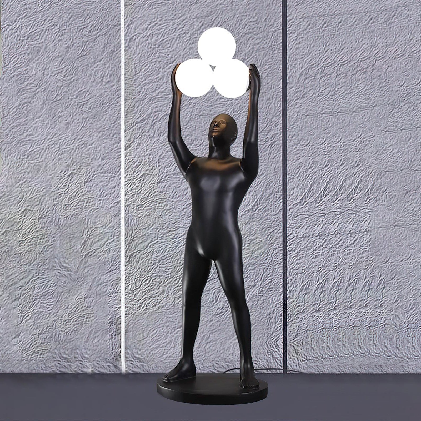 Enlightened Figure Sculptor Floor Lamp - Modern LED Standing Light for Living Room, Bedroom & Office Decor - Adjustable Brightness for Reading & Relaxation