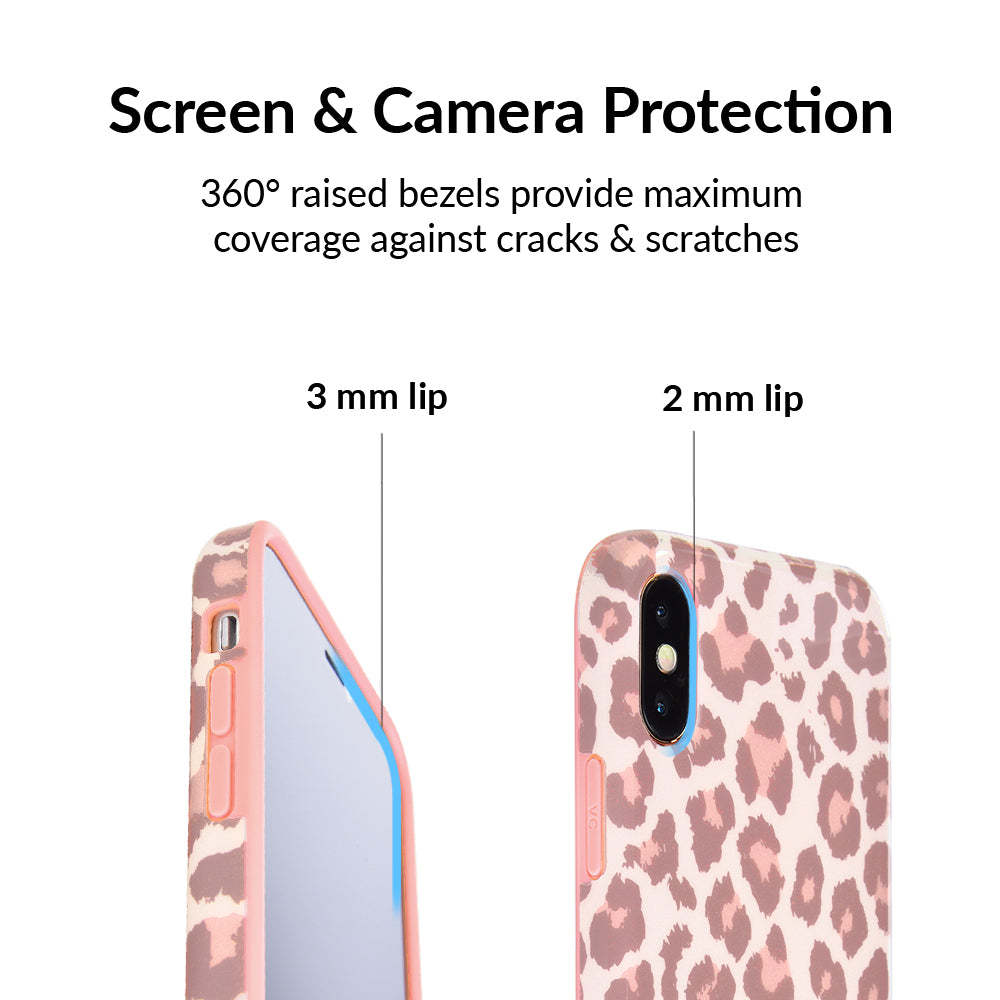Trendy Blush Leopard Print iPhone Case - Stylish Protective Cover for iPhone 12/13/14/15 Pro Max - Perfect for Fashion Lovers & Everyday Use