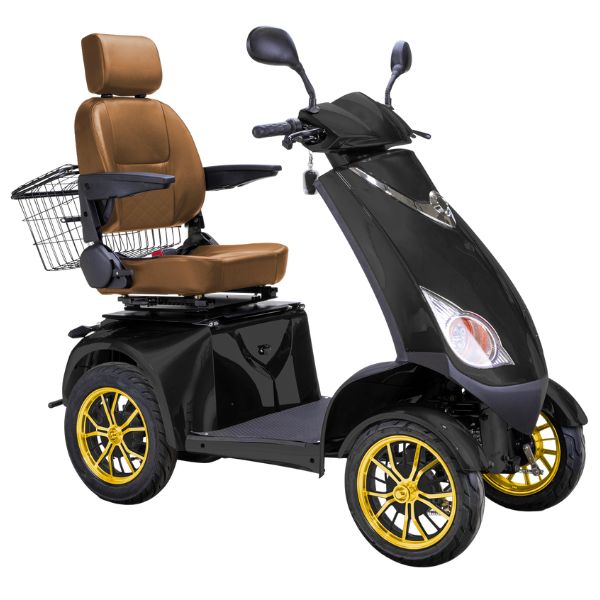 Premium Platinum Bariatric 4-Wheel Mobility Scooter for Heavy Adults - Heavy Duty Electric Wheelchair for Indoor & Outdoor Use - Ideal for Shopping, Travel, and Daily Mobility Assistance