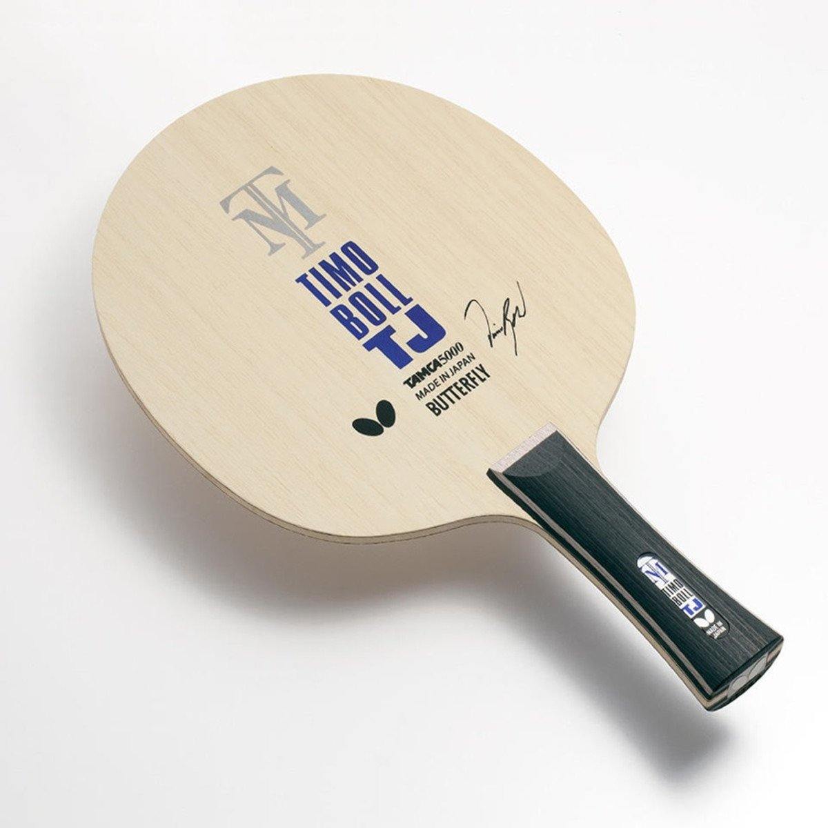 Timo Boll TJ FL Butterfly Shakehand Table Tennis Blade - Professional Ping Pong Racket for Competitive Play & Training