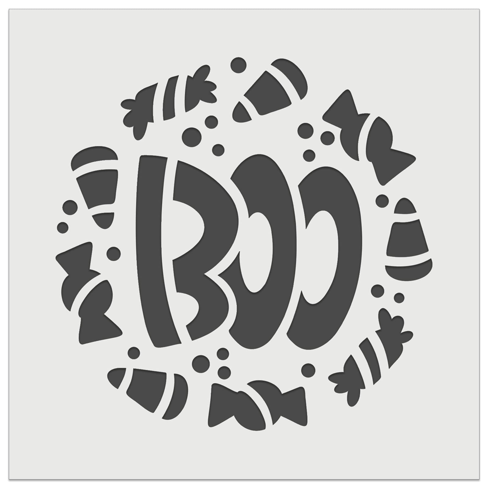 Halloween Cookie Stencil - 7 Inch Reusable DIY Craft Boo Candy Wall Decor for Baking, Cupcakes & Party Treats - Perfect for Halloween Parties, Home Decor & Spooky Desserts