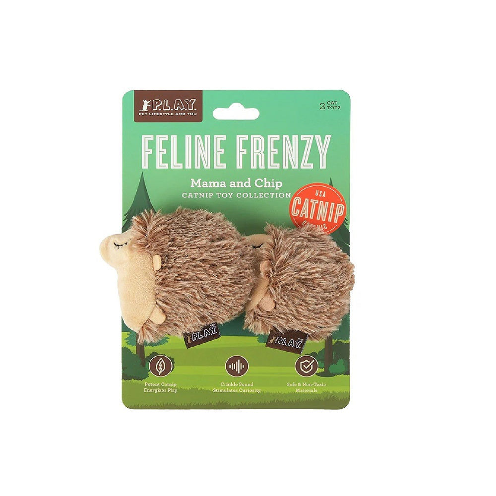 Forest Friends Hedgehog Cat Toy Set - Interactive Cat Toys for Indoor Play, Exercise & Mental Stimulation - Perfect for Kittens & Adult Cats