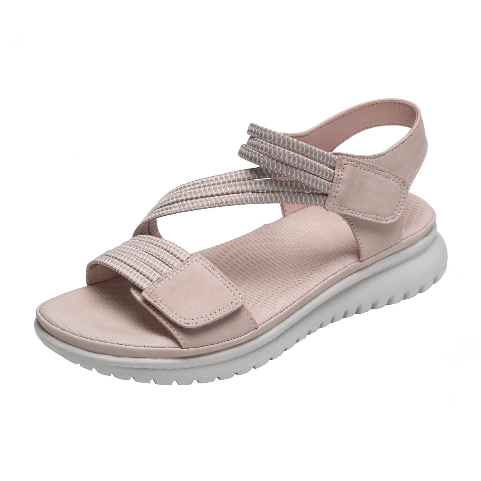 Women's Waterproof Hiking Sandals with Arch Support - Comfortable Velcro Sports Sandals for Walking, Beach, Travel & Outdoor Activities | Perfect for Summer Adventures, Camping & Water Sports