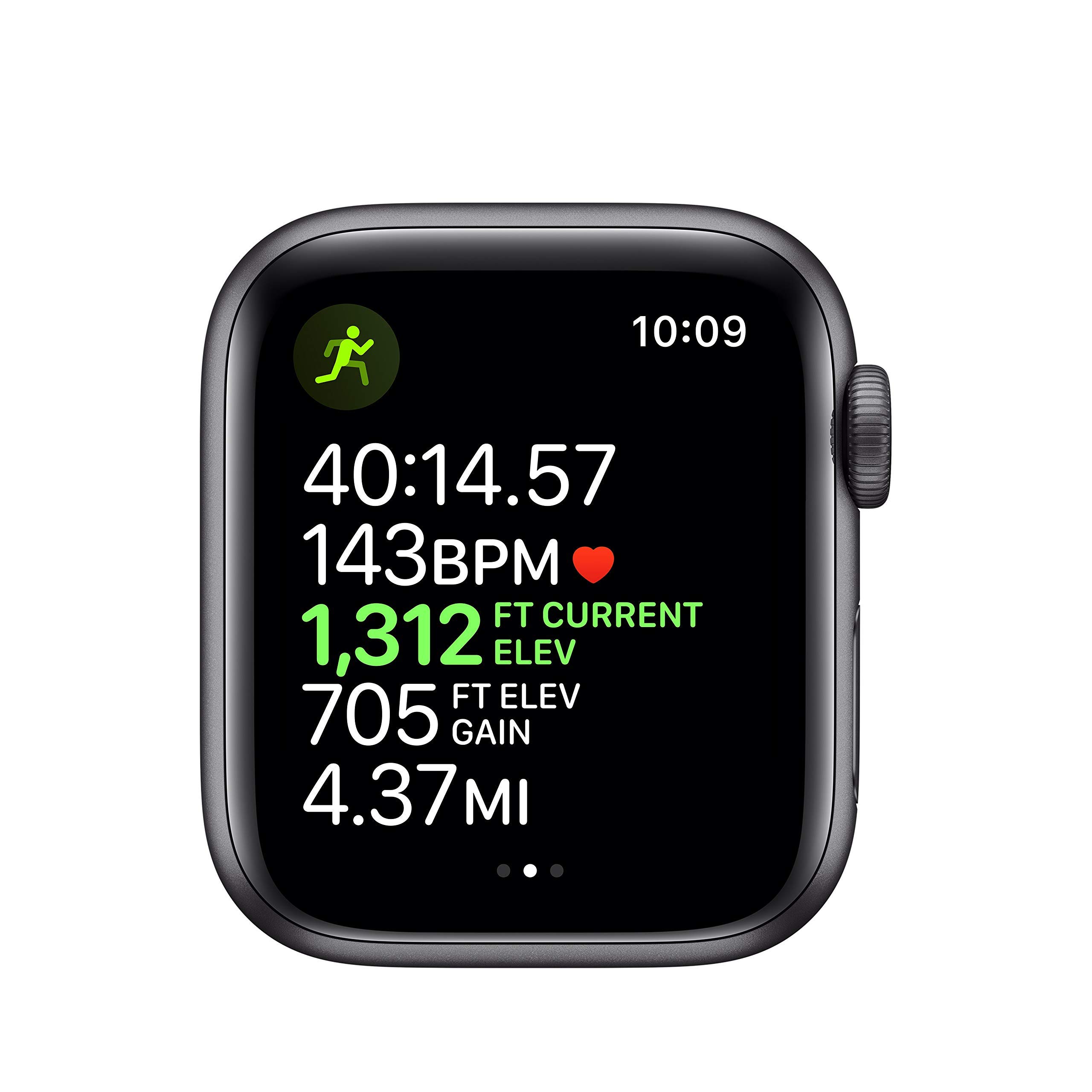 Refurbished Apple Watch Series 5 GPS 40mm - Space Gray Aluminum Case with Black Sport Band | Smart Fitness Tracker for Running, Swimming & Daily Activity Tracking