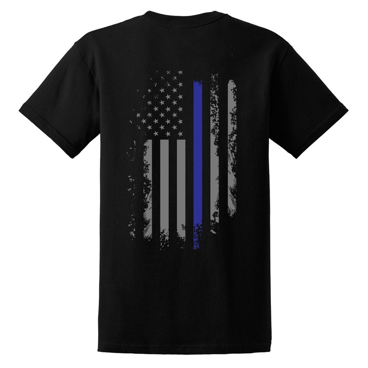 Back The Blue Thin Blue Line American Flag Police Lives Matter T-Shirt - Support Law Enforcement with Patriotic Apparel for Everyday Wear & Events