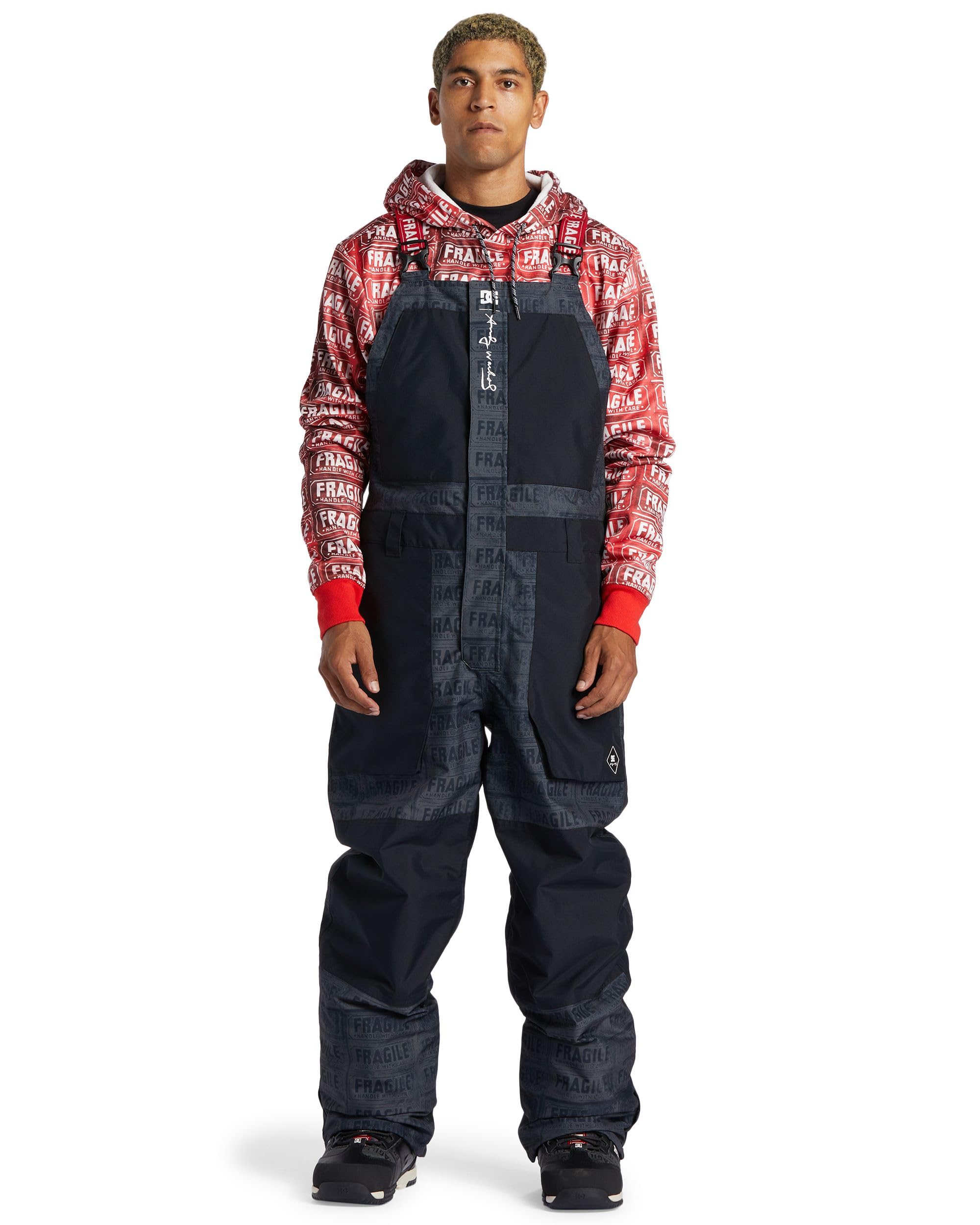 DC Men's Shell Snowboard Bib Pants - Waterproof Snowboarding Overalls for Winter Sports & Outdoor Adventures