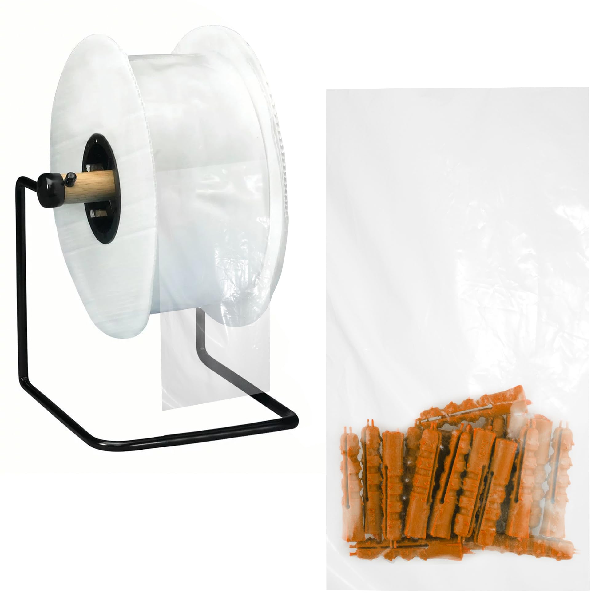 APQ 8 Rolls, 8000 Pre-Opened 4x8 Heavy Gauge Poly Bags - 2.80 Mil Thick Clear Plastic Bags for Packing, Storing, Industrial & Food Service Use | Perfect for Shipping, Retail Packaging & Bulk Storage