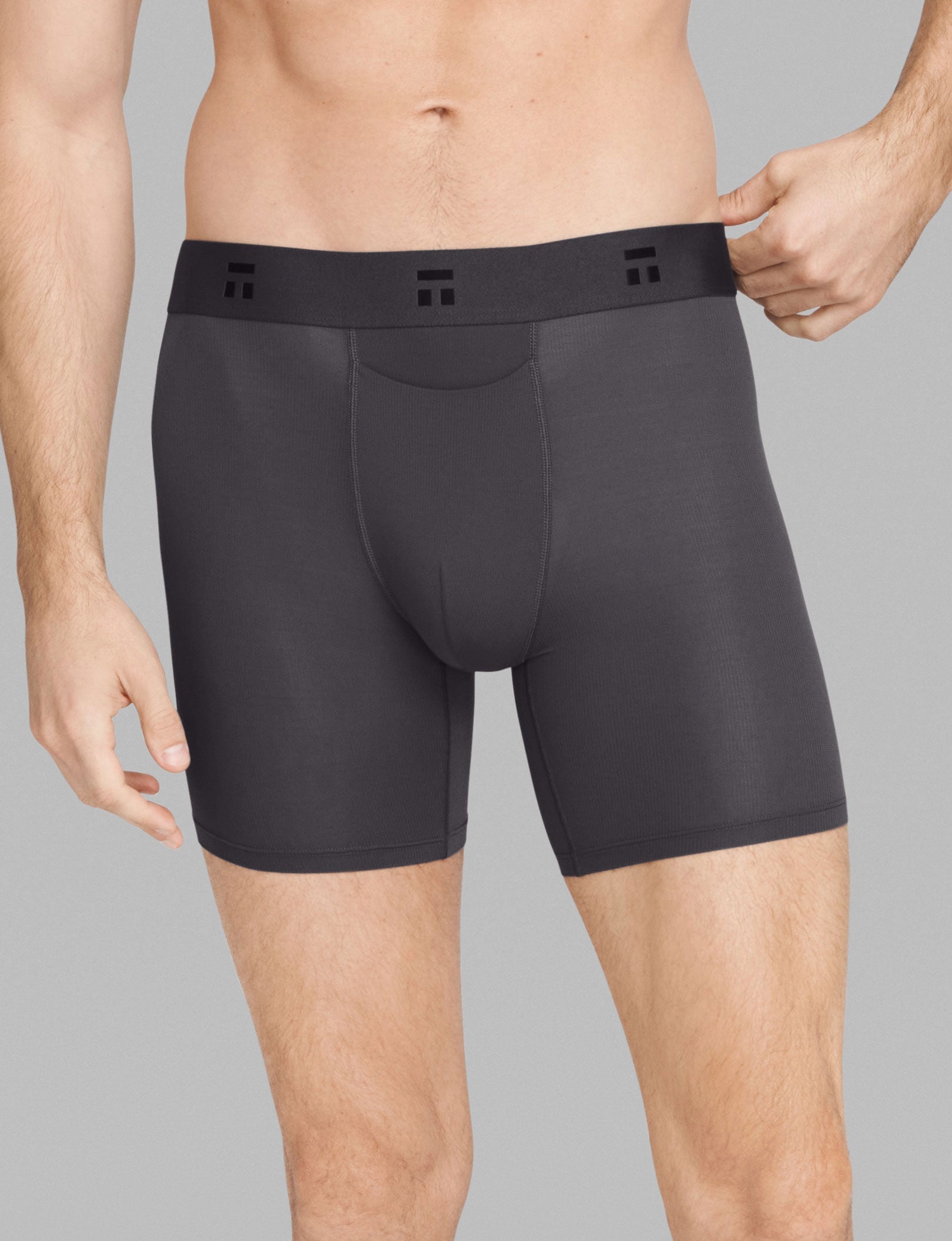 Breathable Air Mid-Length Boxer Briefs for Men - 6 Pack | Soft Stretch Comfort Underwear for Everyday Wear & Active Lifestyles | Gym, Workout, Travel & Lounge