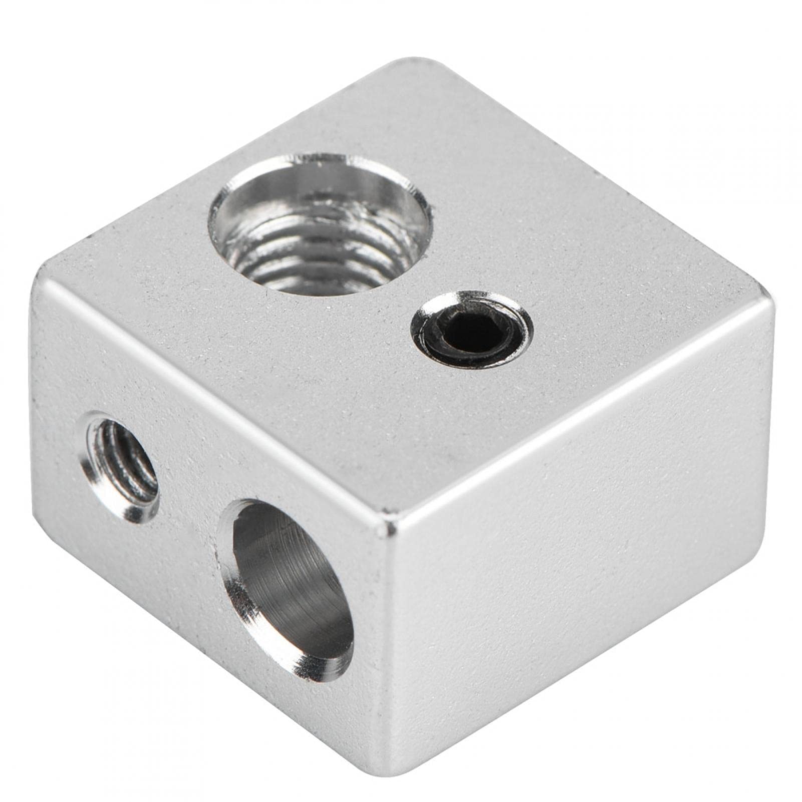 High-Quality 20x20x13mm Aluminum MK10 Extruder Hotend Heater Block with M7 Thread & Copper Heatbreak - Perfect for 3D Printer Upgrades & Repairs | DIY 3D Printing Accessories for Enhanced Performance