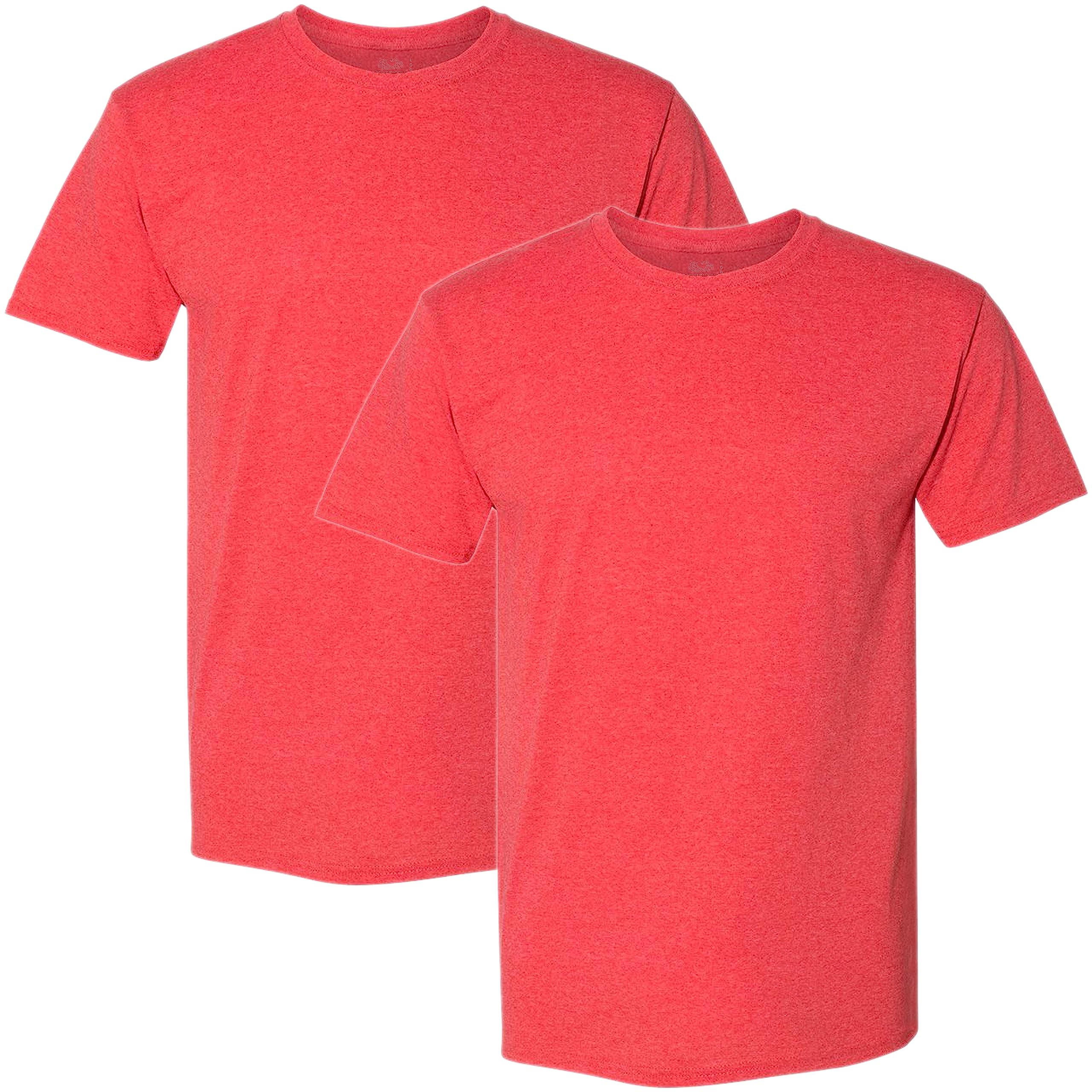 Fruit of the Loom Men's Lightweight Cotton Crew Neck T-Shirts Multipack - 5 Pack Soft Breathable Undershirts for Everyday Wear, Gym & Casual Outfits