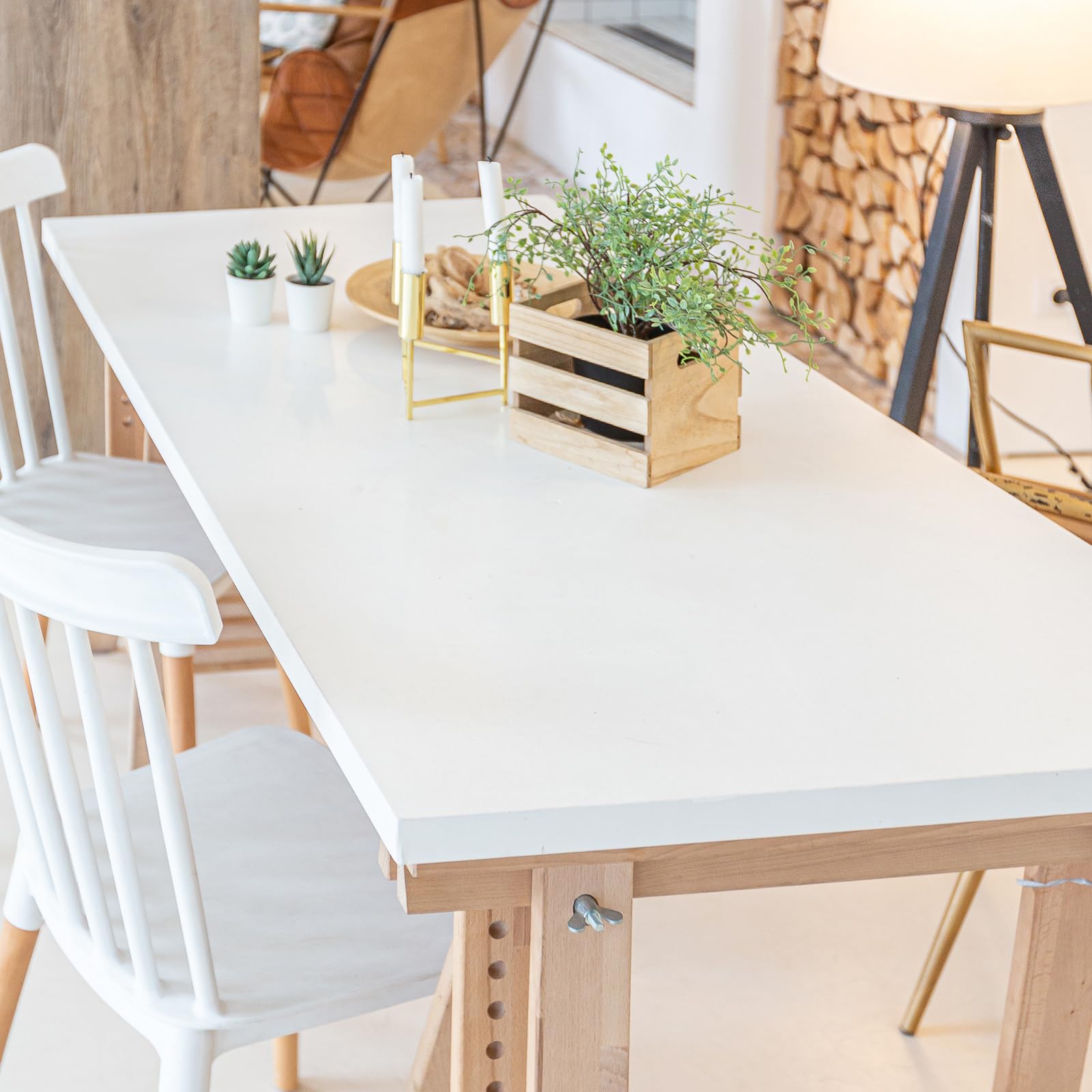 White Melamine Table Top 45.67