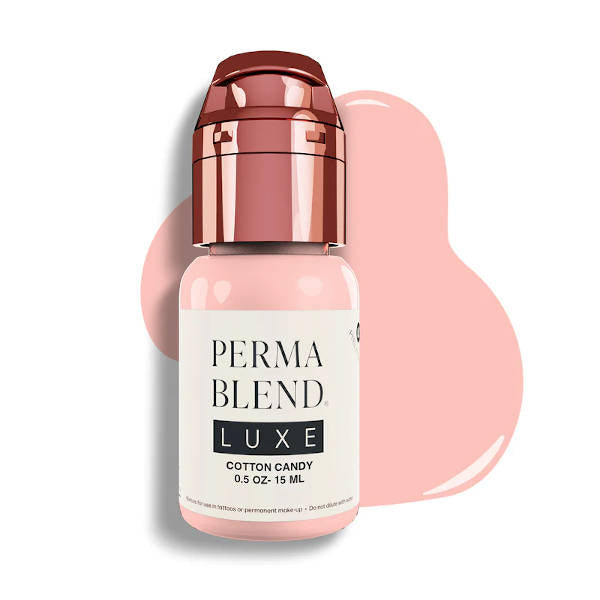 Perma Blend Luxe Cotton Candy Pigment - Vegan & Cruelty-Free Semi-Permanent Makeup Tattoo Ink for Eyebrows, Lips & Eyeliner - Perfect for Professional Artists & DIY Beauty Enthusiasts