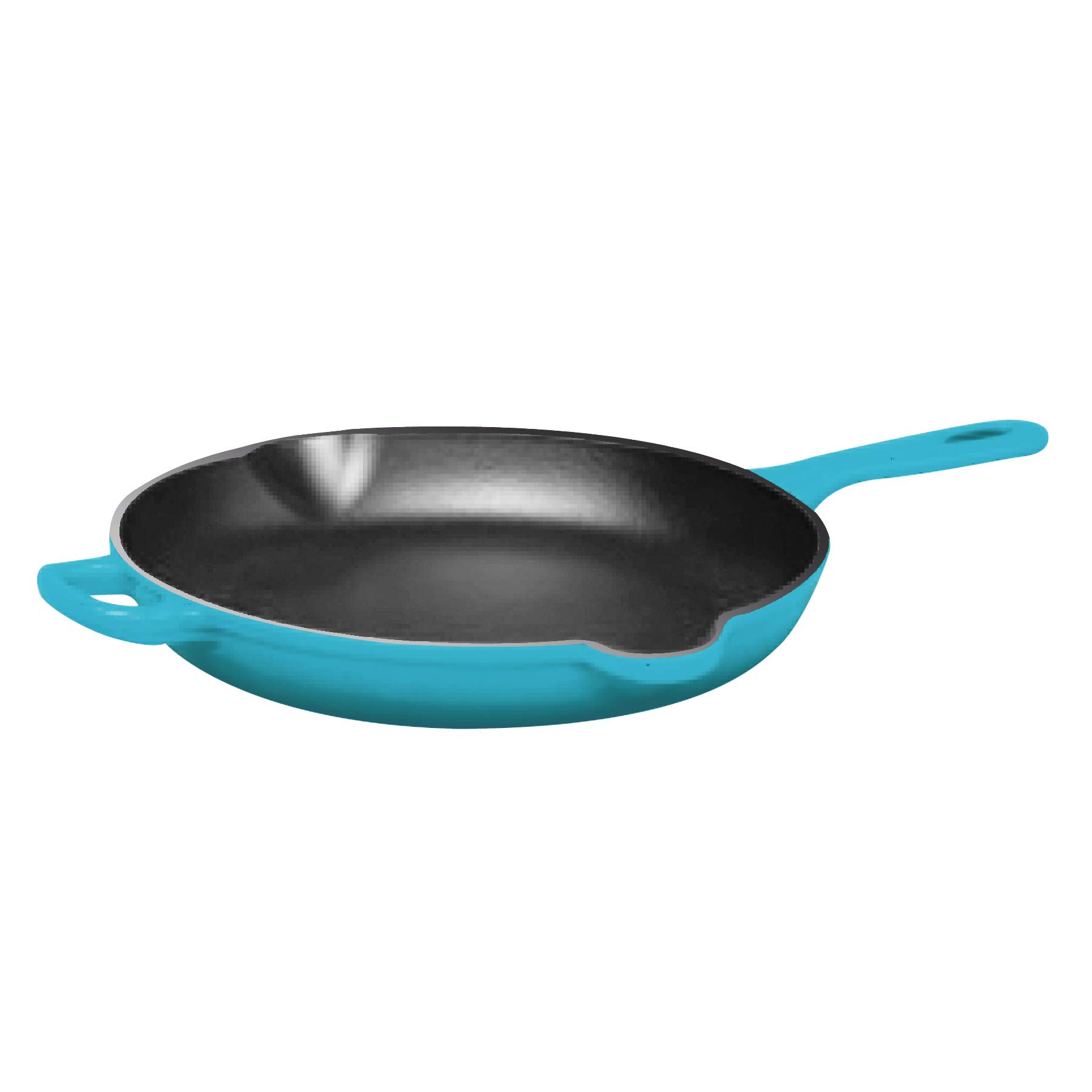 Premium Chantal Enameled Cast Iron 10-Inch Skillet - Sea Blue | Durable Non-Stick Cookware for Searing, Frying & Baking | Perfect for Stovetop, Oven & Camping Use