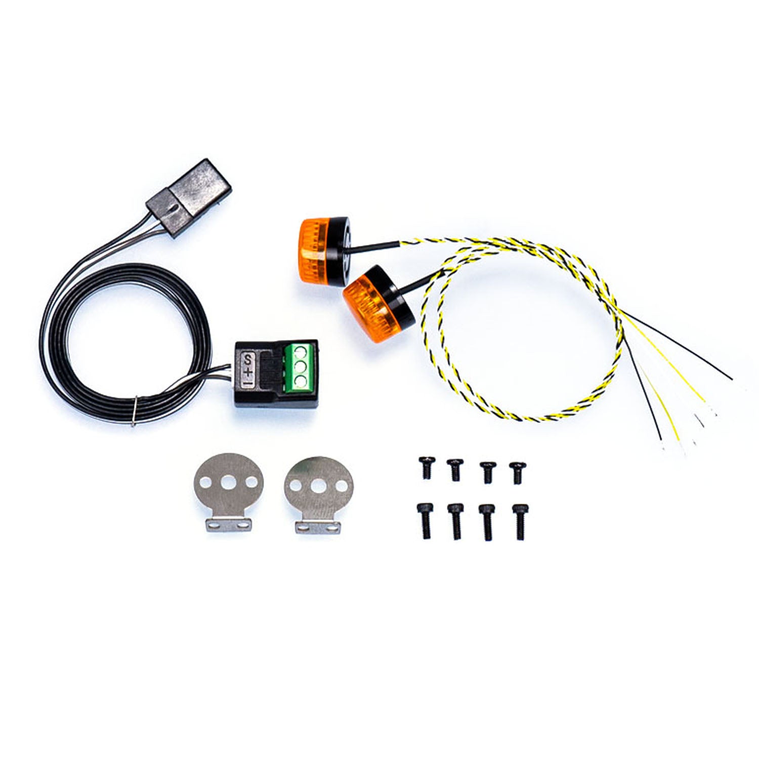 360° Rotating 5V LED Warning Light for 1/14 Scale TAMIYA RC Construction Vehicles - Perfect for DIY Model Trucks, Tractors, Diggers & Dumpers - Ideal for RC Car Enthusiasts & Construction Vehicle Displays