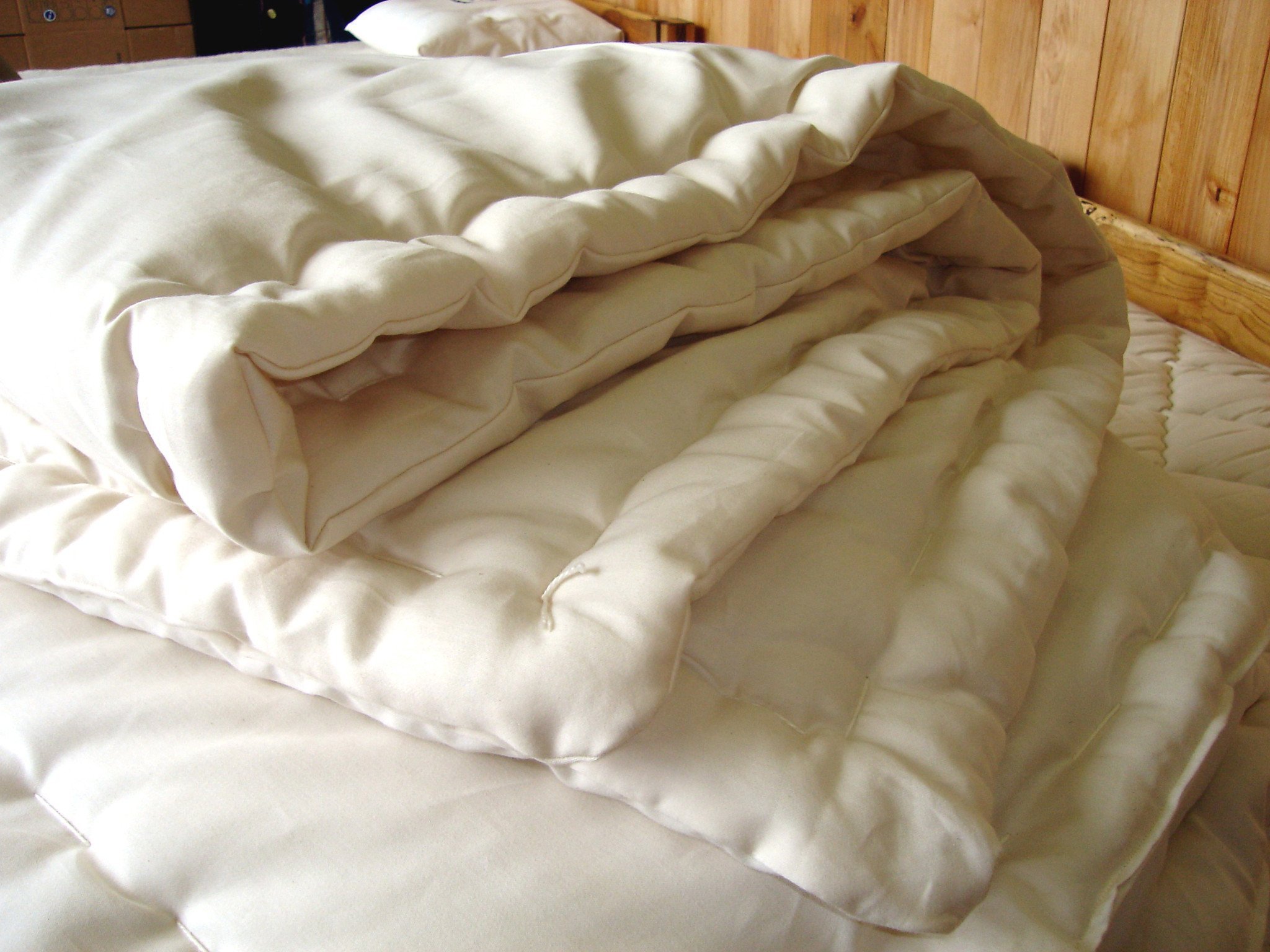 Holy Lamb Organics Eco-Wool & Organic Cotton Twin Size Comforter - Hypoallergenic, Temperature Regulating All-Season Bedding for Eco-Conscious Homes & Sustainable Living