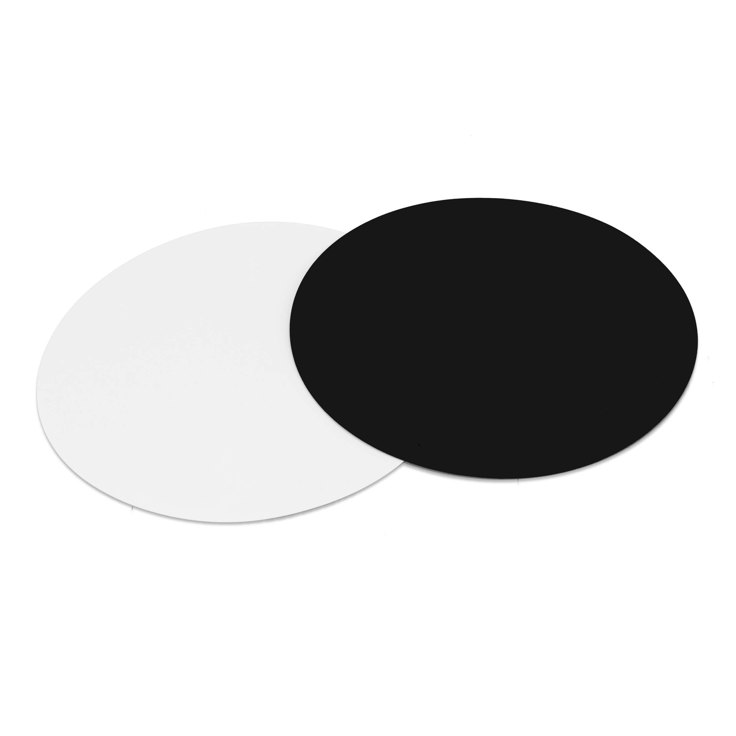 60cm Black & White PVC Turntable Slipmat for ORBIT600 - Perfect for DJing, Vinyl Record Playback, and Turntable Protection