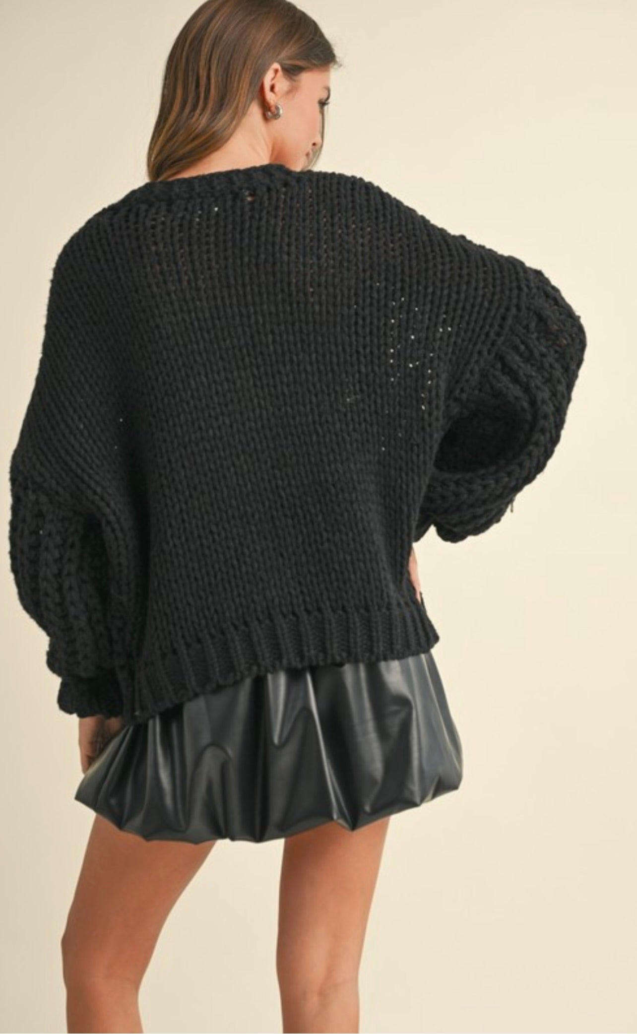 Cozy Oversized Chunky Knit Cardigan for Women - Soft Winter Sweater Wrap for Lounge, Office & Casual Outfits
