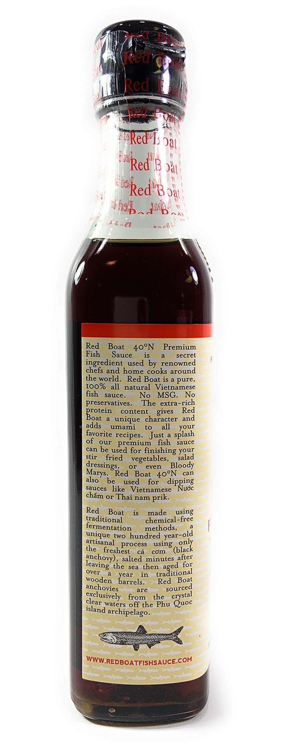 Premium Red Boat Fish Sauce - 100% Pure First Press, 8.45oz (2 Bottles) | Authentic Vietnamese Flavor for Cooking, Marinades & Dipping Sauces | Perfect for Pho, Spring Rolls & Asian Cuisine
