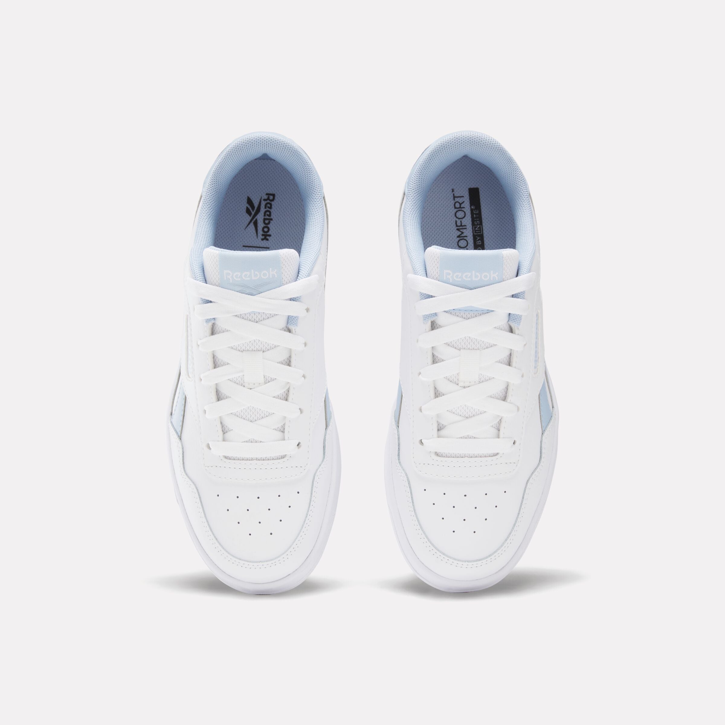 Reebok Court Advance Sneakers - White, Y2K Blue & Upgrade Blue - Comfortable & Stylish for Casual Wear, Gym & Street Fashion