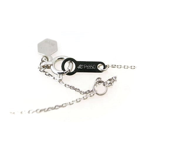 4℃ Diamond PT850 Necklace for Women - 18K White Gold Pendant with Genuine Diamonds, Elegant Gift for Anniversary, Valentine's Day & Special Occasions