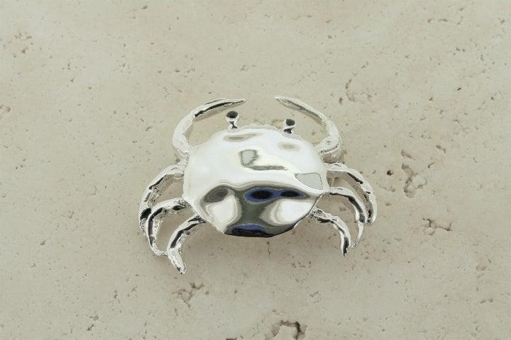 Elegant Sterling Silver Crab Brooch - Perfect for Women's Fashion Accessories, Gift for Her, Beach & Summer Outfits