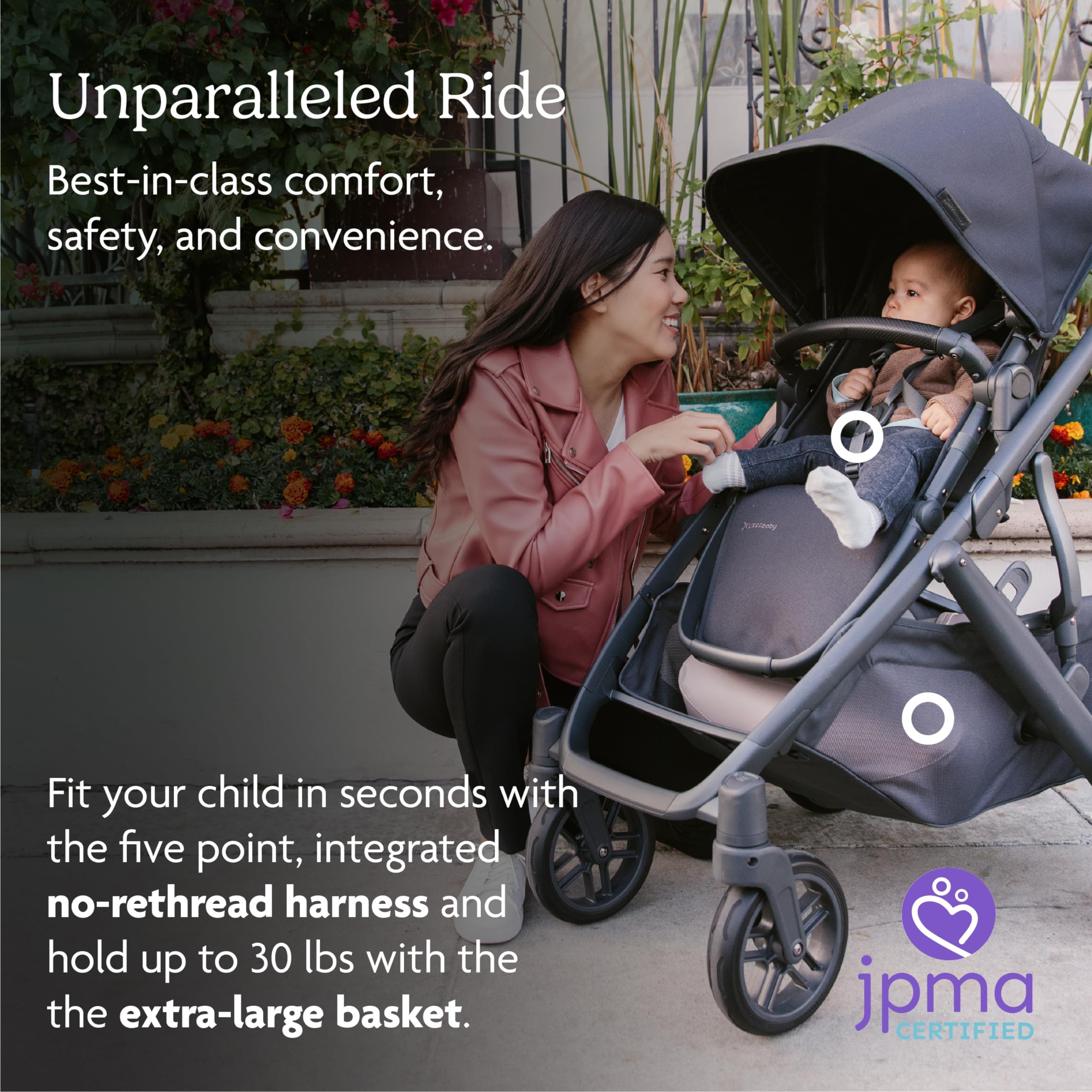Vista V2 Stroller - Convertible Single to Double System with Bassinet, Toddler Seat, Bug Shield, Rain Cover & Storage Bag - Theo (Dark Taupe/Silver Frame/Chestnut Leather) - Perfect for Newborns, Twins & Everyday Family Outings