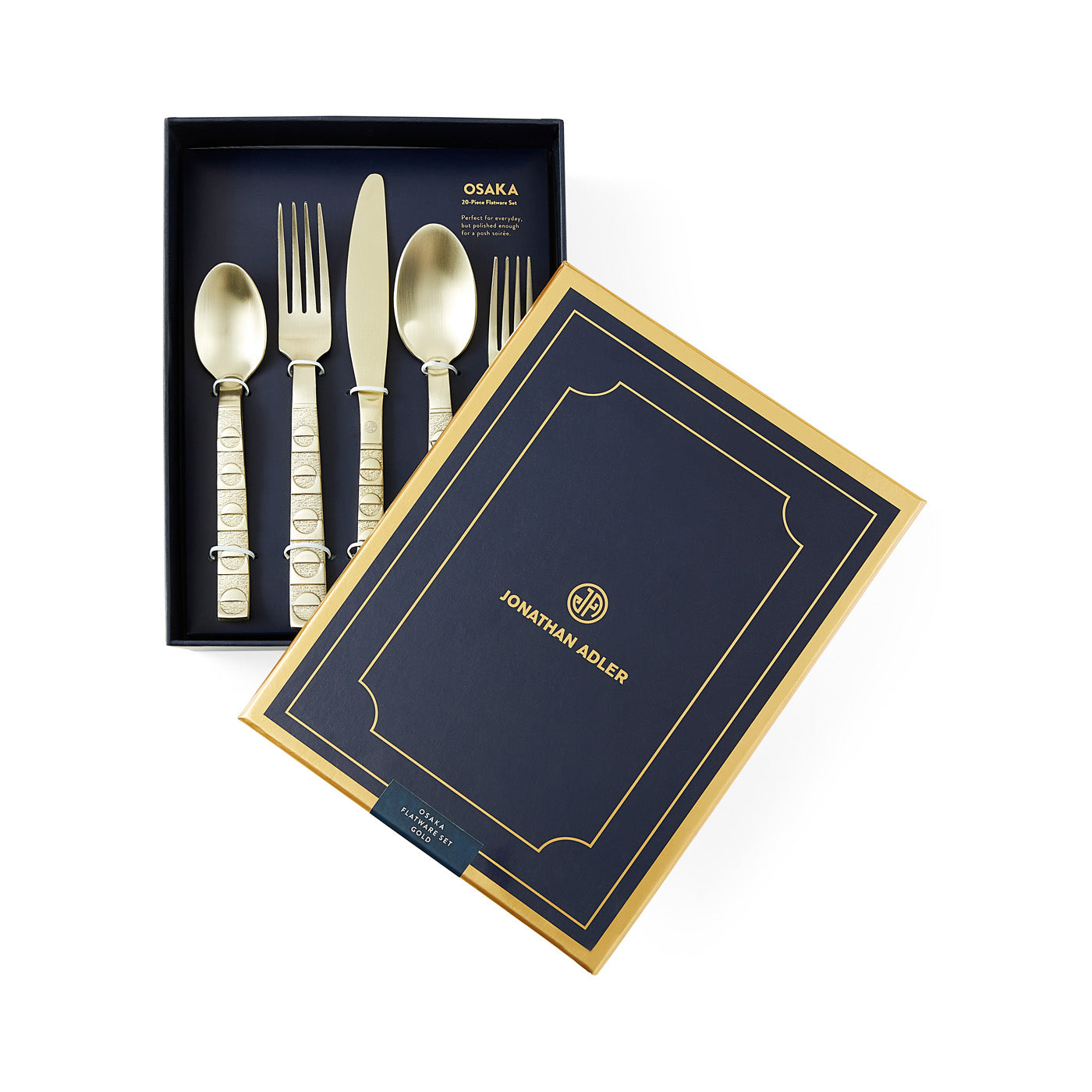 Premium Osaka 20-Piece Stainless Steel Flatware Set - Elegant Cutlery for 4 People - Perfect for Dinner Parties, Weddings & Everyday Dining