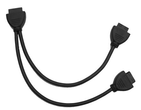 4 Pin Molex Power Splitter Cable - 6, 12, 18, 30 & 36 Inch Black Sealed Y-Adapter for PC Power Supply Extension - Perfect for Computer Builds, Server Racks & DIY Electronics Projects