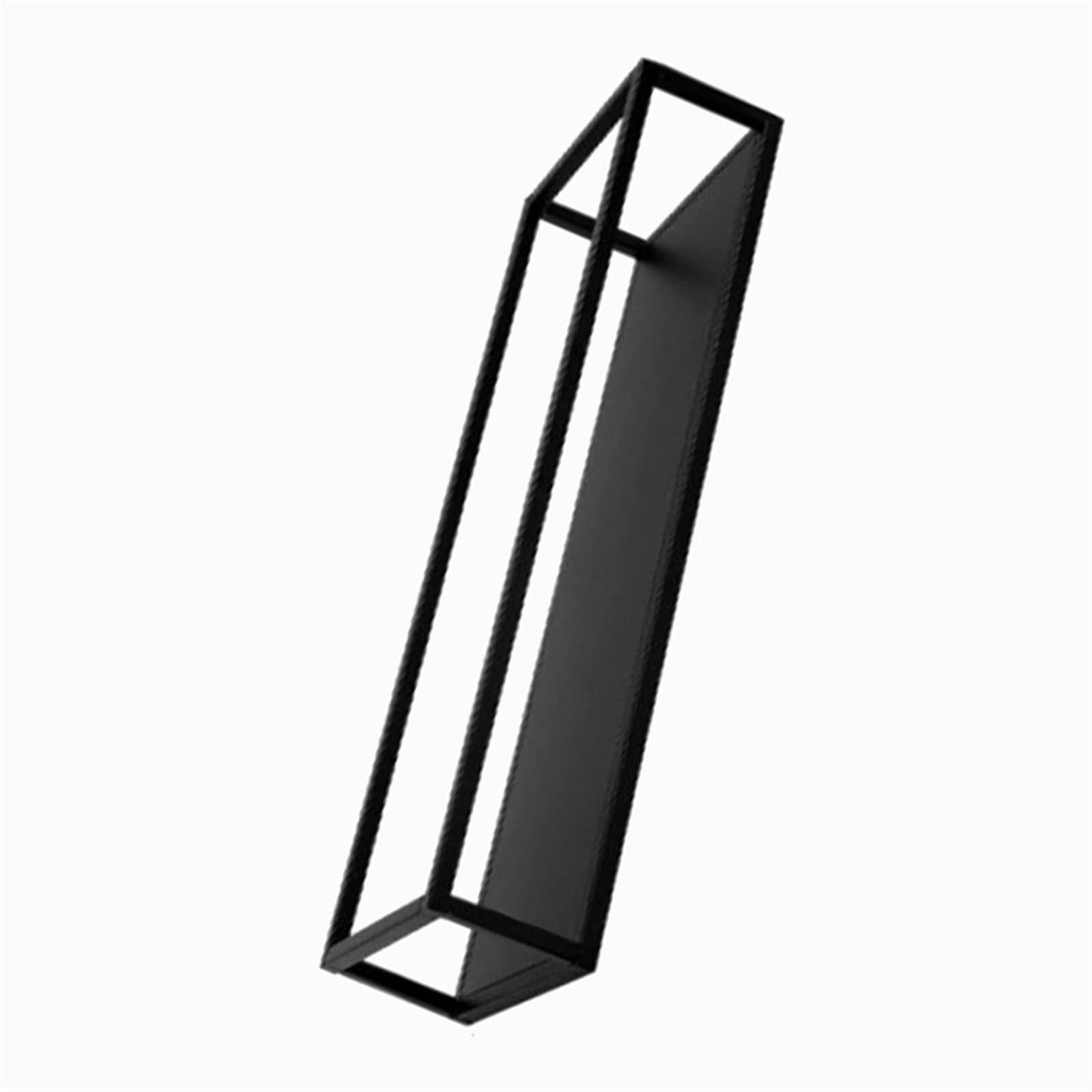 **Matte Black Geometric Hollow Iron Tray - Decorative Jewelry & Perfume Organizer for Dresser, Vanity, or Bathroom Storage (Black)**