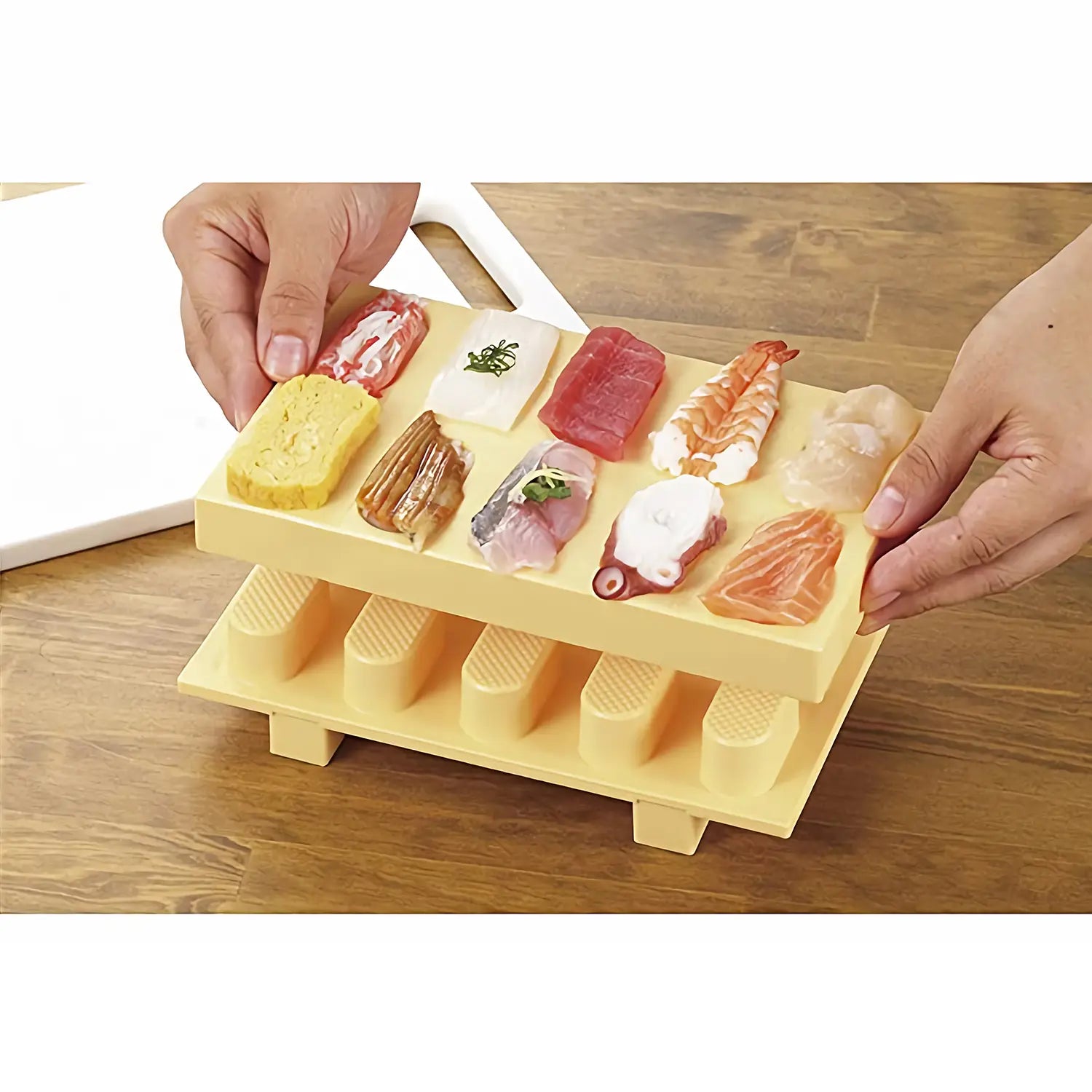 Premium Akebono Polypropylene Sushi Maker Kit - BPA-Free Japanese Rice Mold for Perfect Homemade Sushi Rolls - Ideal for Parties, Meal Prep & Asian Cuisine Lovers