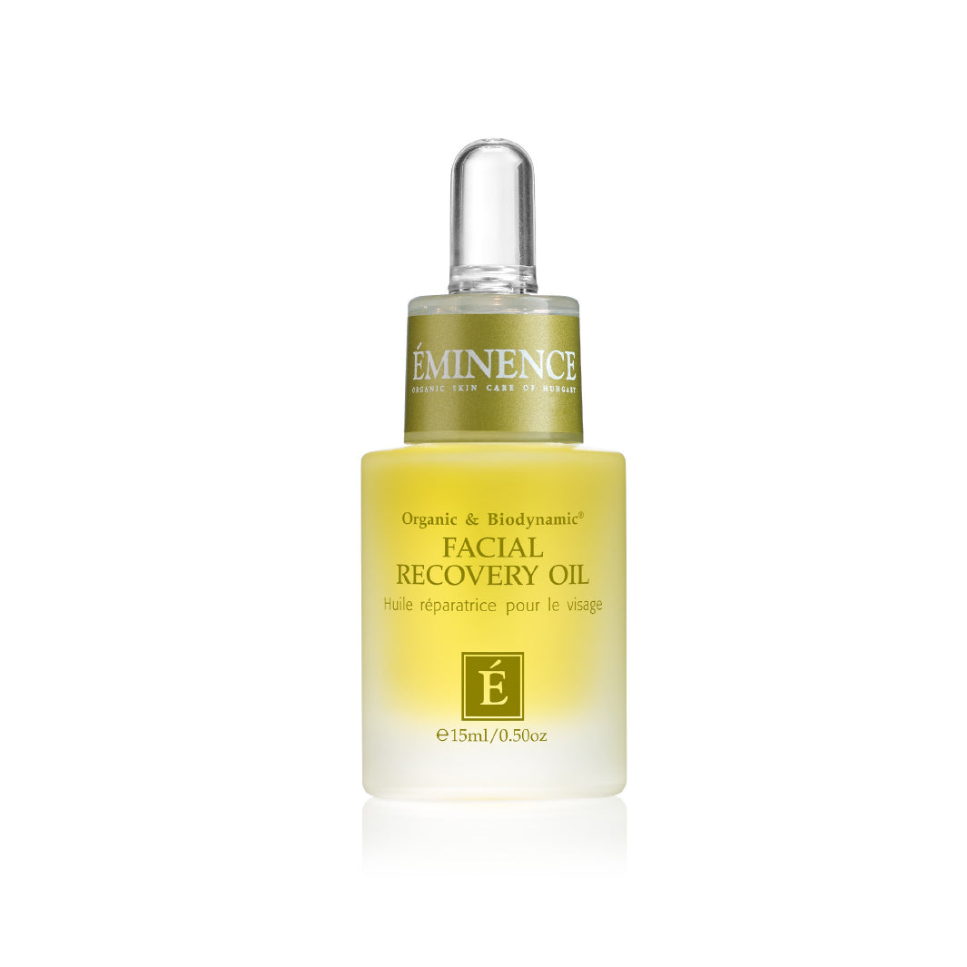 Eminence Organics Facial Recovery Oil - Organic Anti-Aging Face Oil for Dry Skin, Wrinkles & Radiance | Daily Moisturizer for Women & Men | Perfect for Night Routine & Spa Treatments