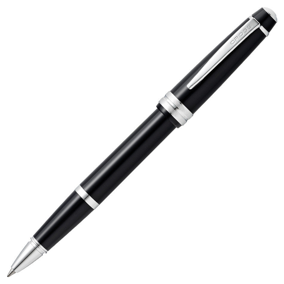 Cross Bailey Light Rollerball Pen - Black with Chrome Trim - Premium Writing Instrument for Office, School & Journaling