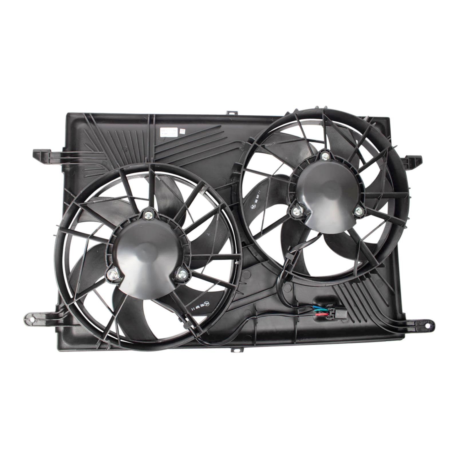 High Performance Radiator Dual Cooling Fan Assembly for 2008-2017 Buick Enclave, 2009-2017 Chevy Traverse, 2007-2017 GMC Acadia | GM3115219 Replacement Part | Perfect for Summer Driving & Heavy-Duty Towing