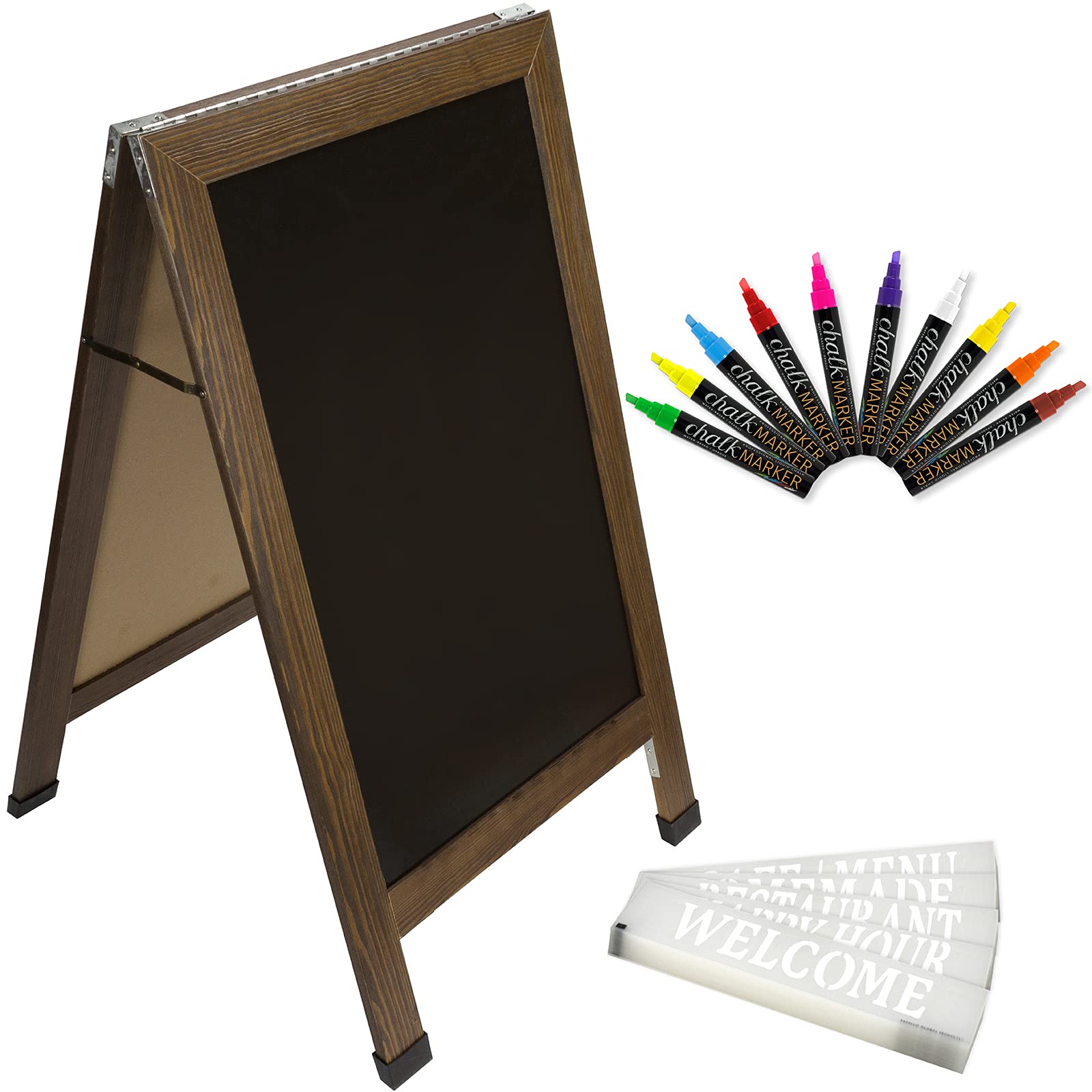 Heavy-Duty Double Sided Sandwich Board Sidewalk Sign - 40