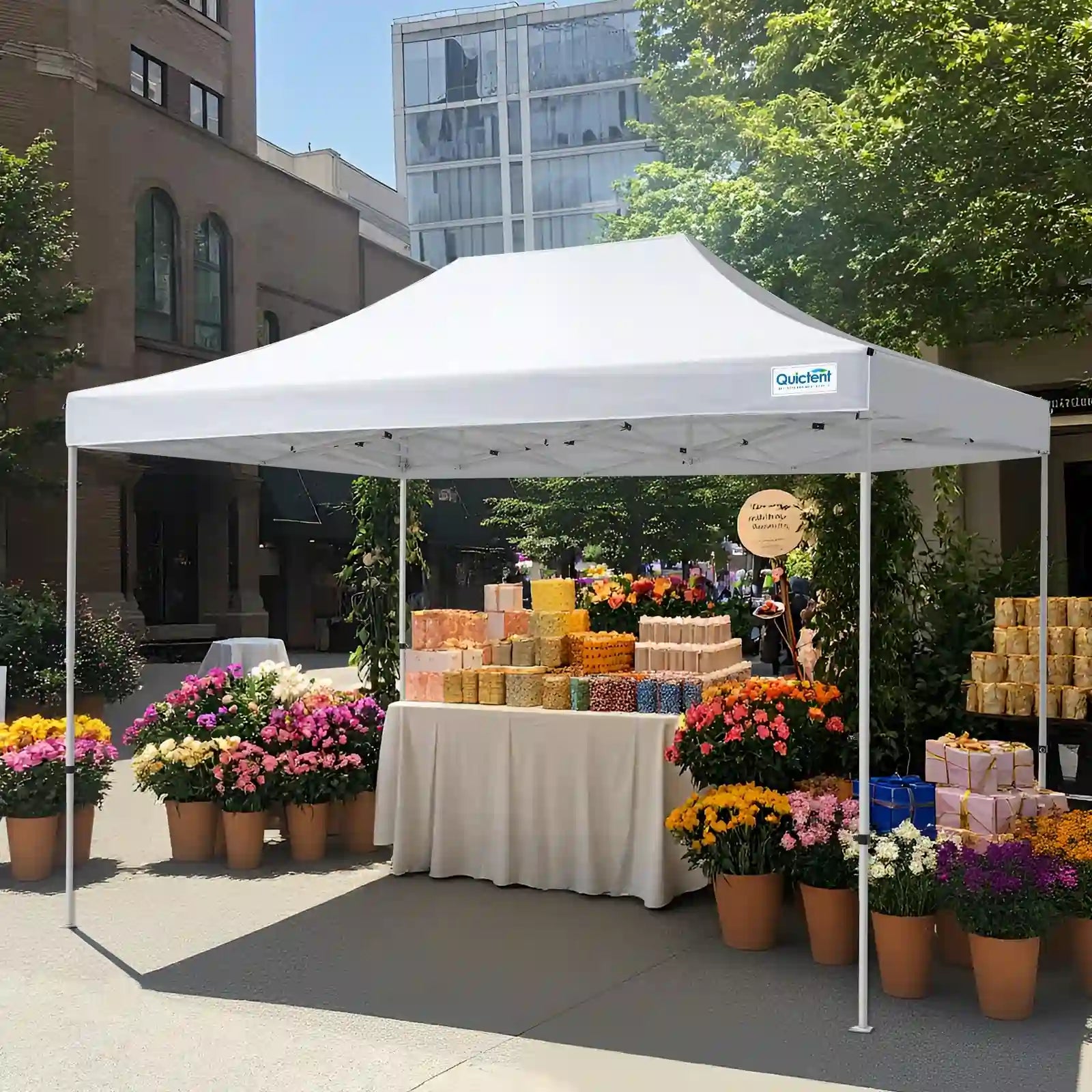 Heavy Duty Commercial Pop Up Canopy Tent - Waterproof Instant Shelter for Outdoor Events, Parties, Camping & Farmers Markets