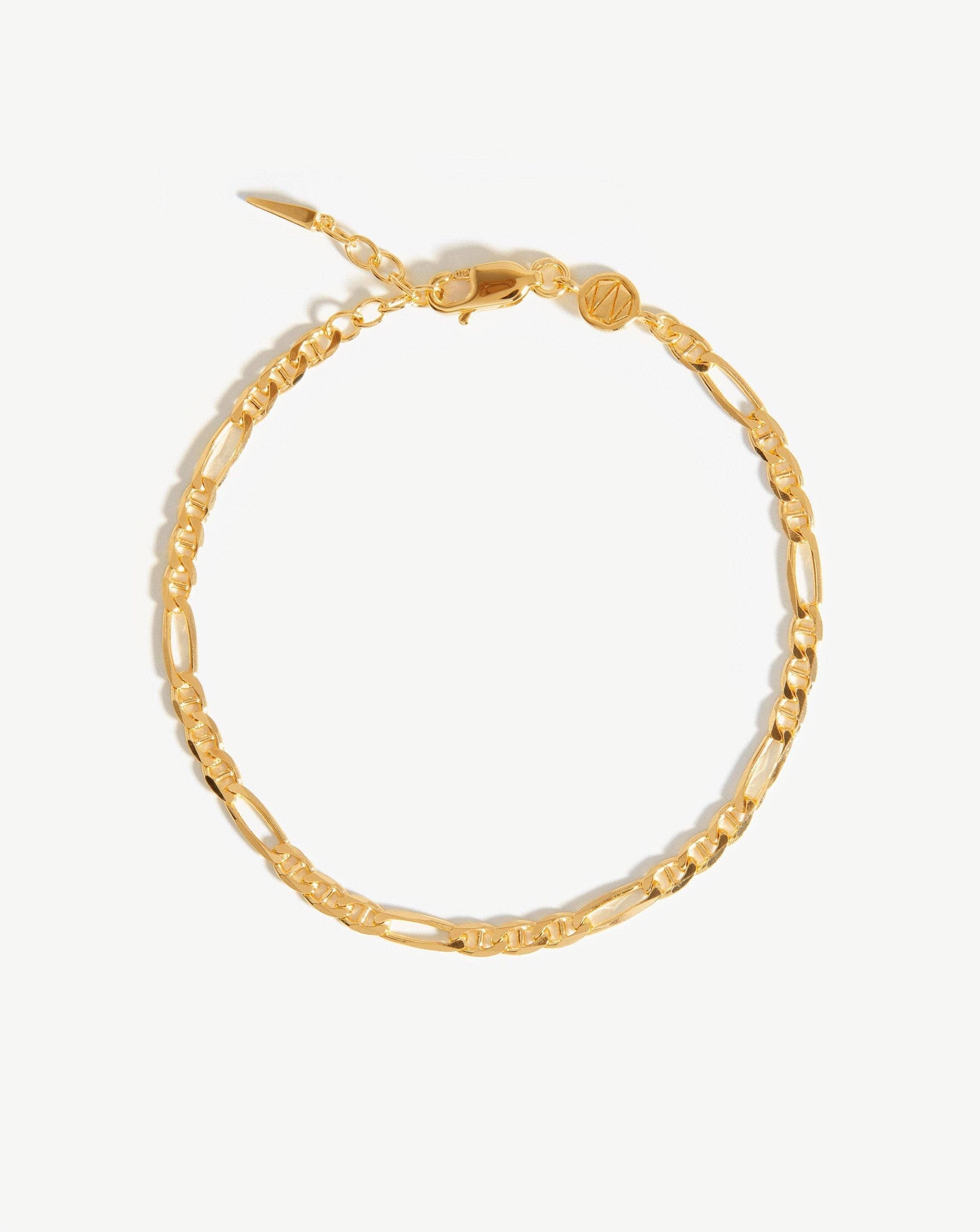 Filia 18k Gold Vermeil Chain Bracelet for Women - Elegant & Dainty Jewelry Gift for Birthday, Anniversary, Valentine's Day