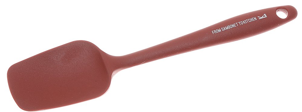 Premium Silicone Dough Scraper - 20cm Kitchen Baking Tool (Red) - Perfect for Kneading, Cutting & Cleaning Dough - Ideal for Bread, Pastry & Pizza Making