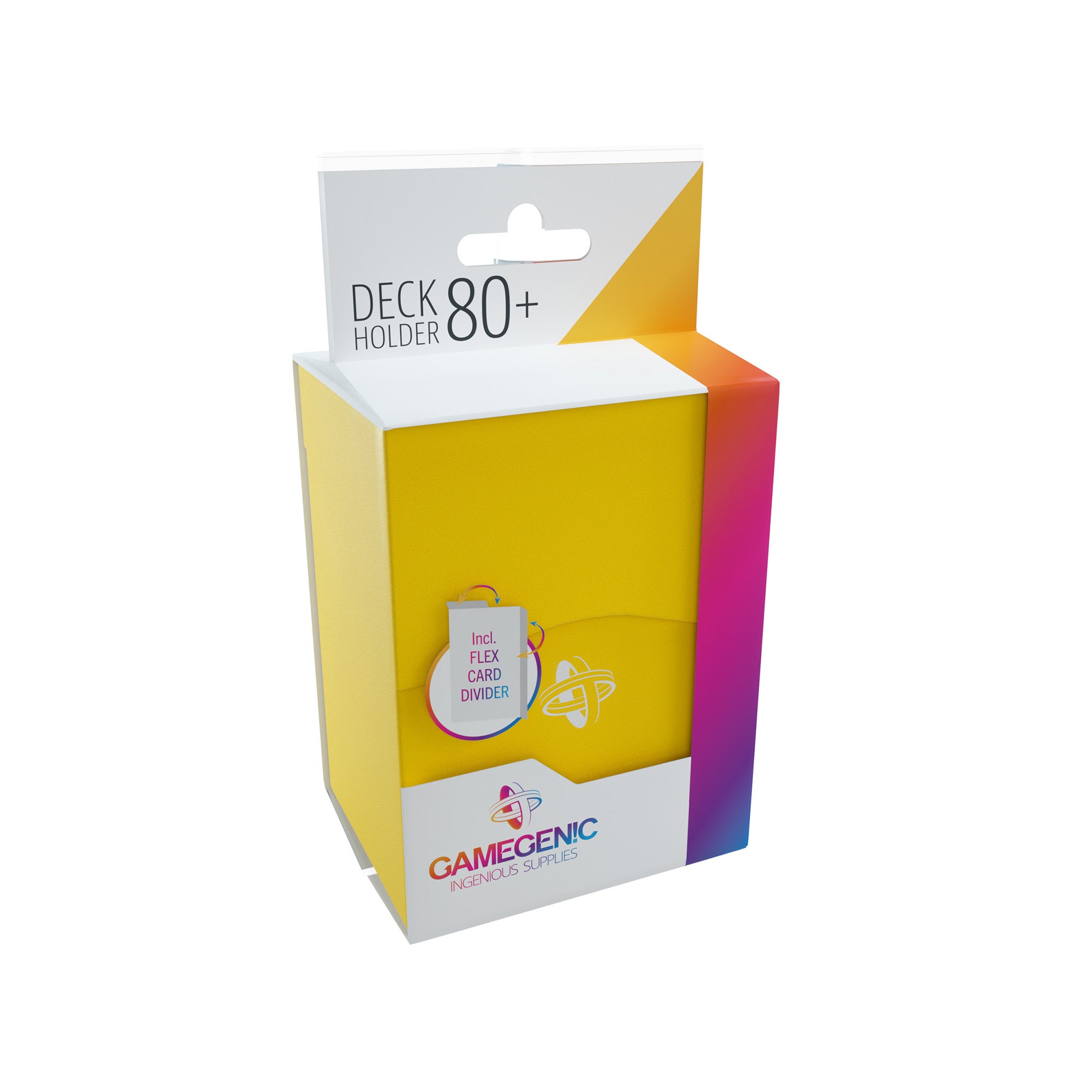80+ Yellow Deck Holder - Card Game Accessory for Poker, Blackjack & Casino Nights - Perfect for Game Nights & Parties