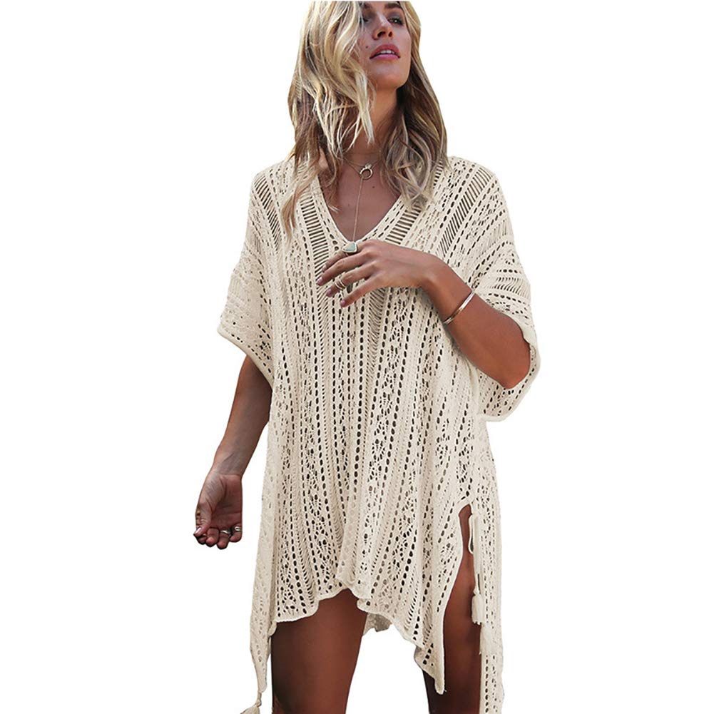 Women's Crochet Beach Cover Up Dress - Lightweight Swimwear Cover for Pool, Beach, and Vacation - Perfect for Summer Outfits and Resort Wear