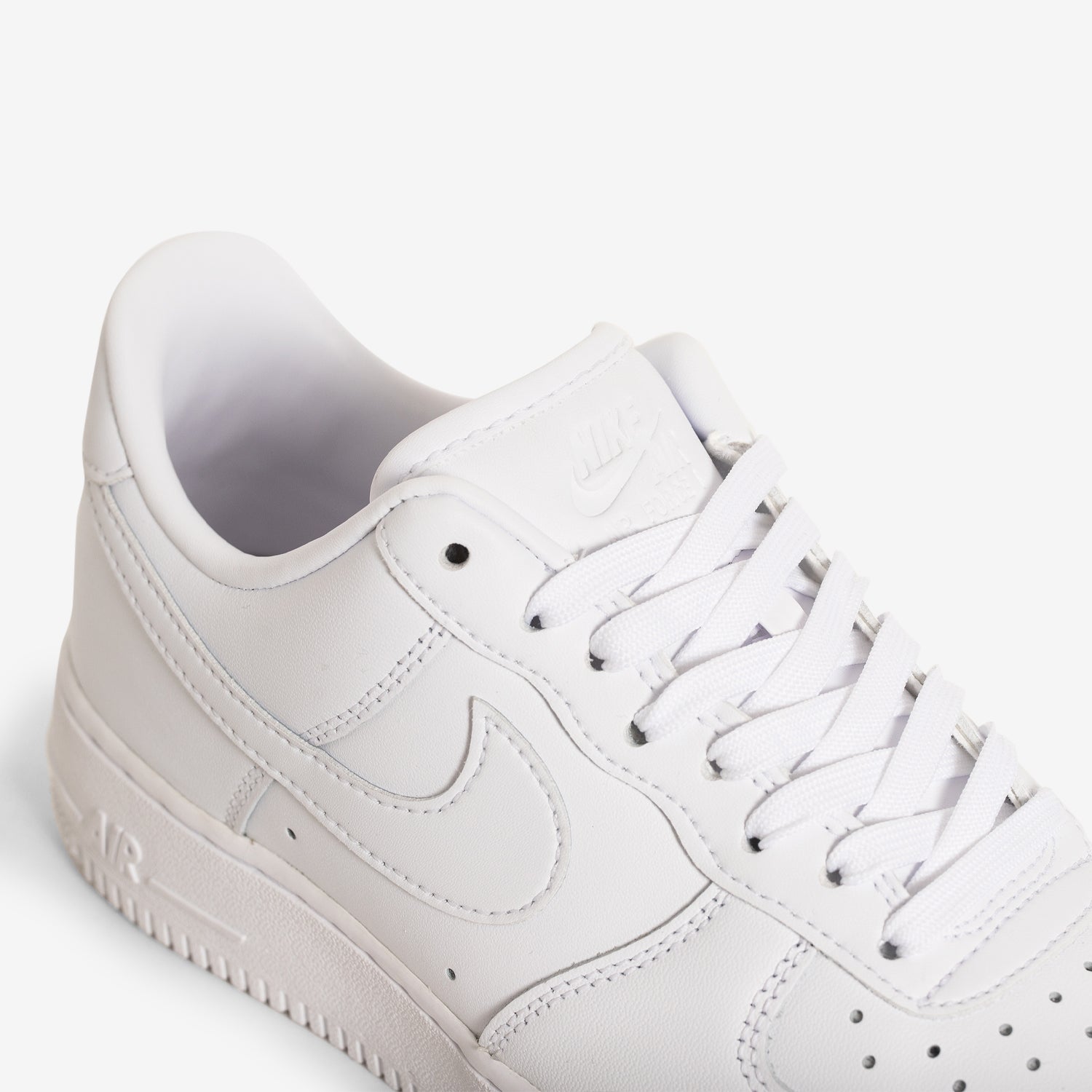 Nike Air Force 1 '07 Fresh White Sneakers - Classic White Basketball Shoes for Men & Women - Perfect for Casual Wear, Street Style & Everyday Comfort