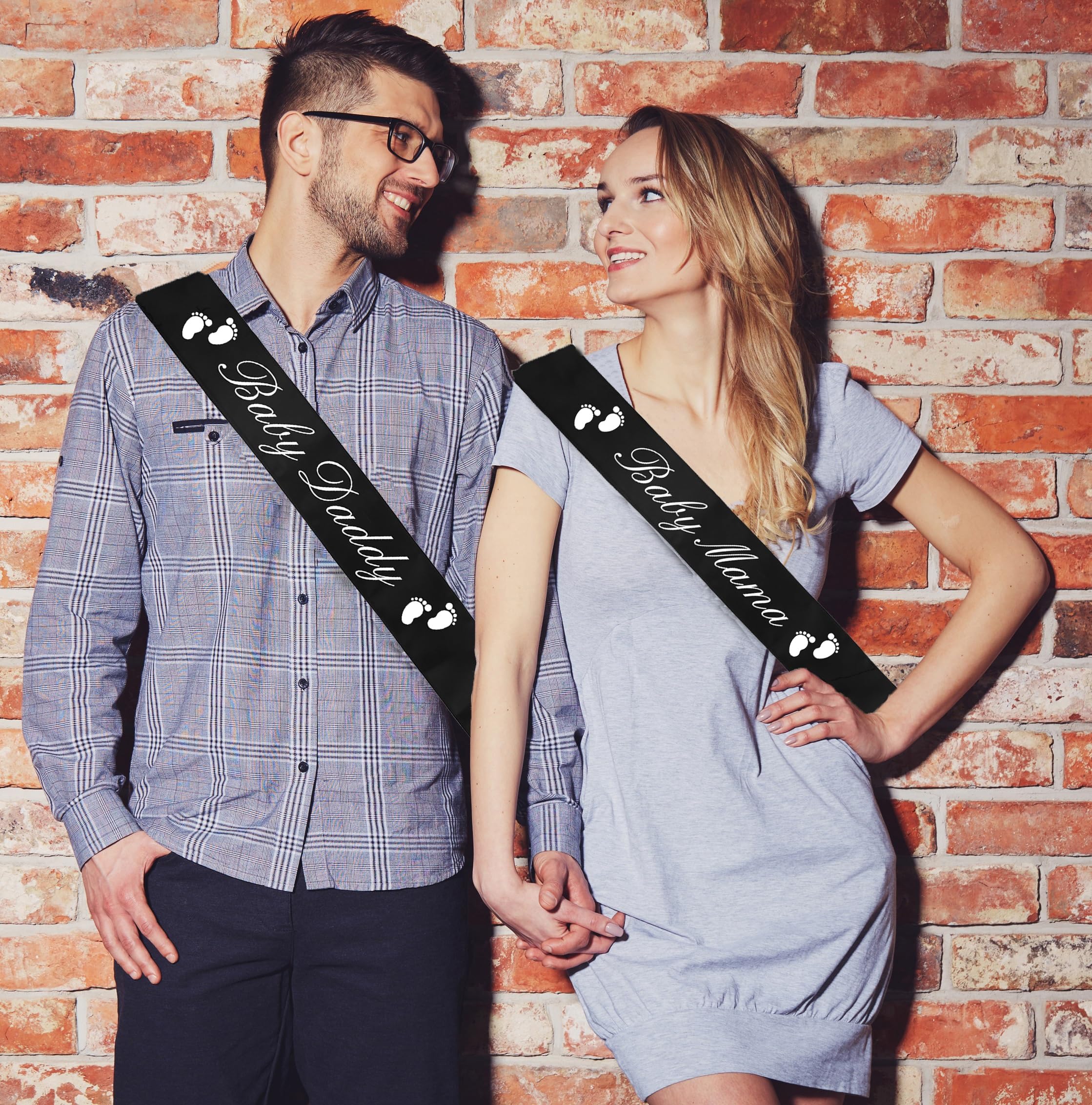 Funny Baby Shower Sash for Mama To Be - Black with White Lettering | Gender Reveal Party Decor, New Mom Gifts & Favors | Perfect for Baby Showers, Gender Reveals & Maternity Celebrations